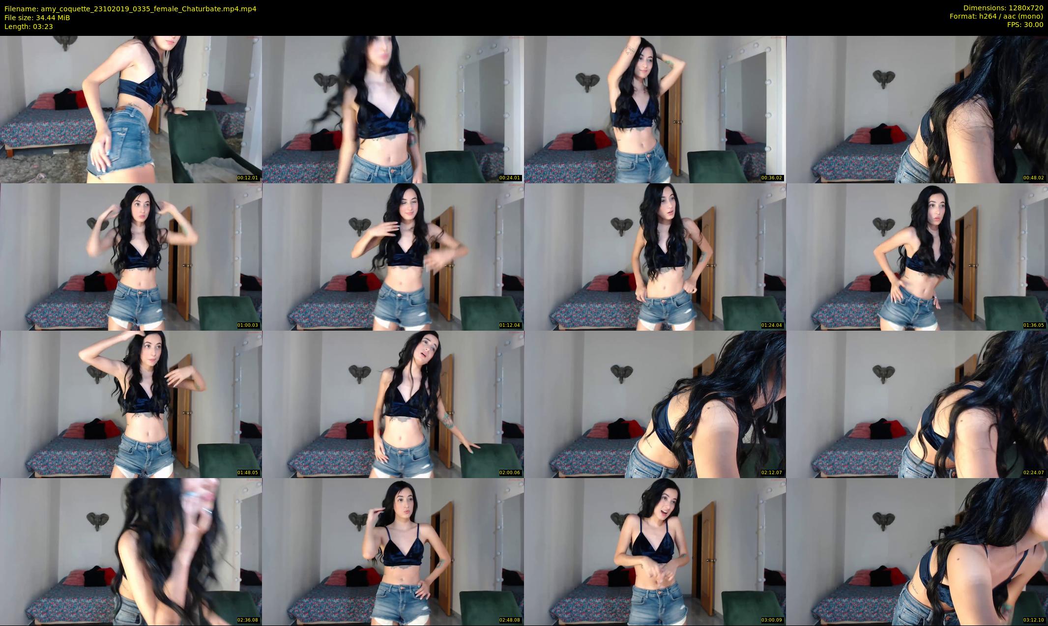 amy_coquette — 4 minute Chaturbate female cam show recording, 720p, Oct 23, 2019