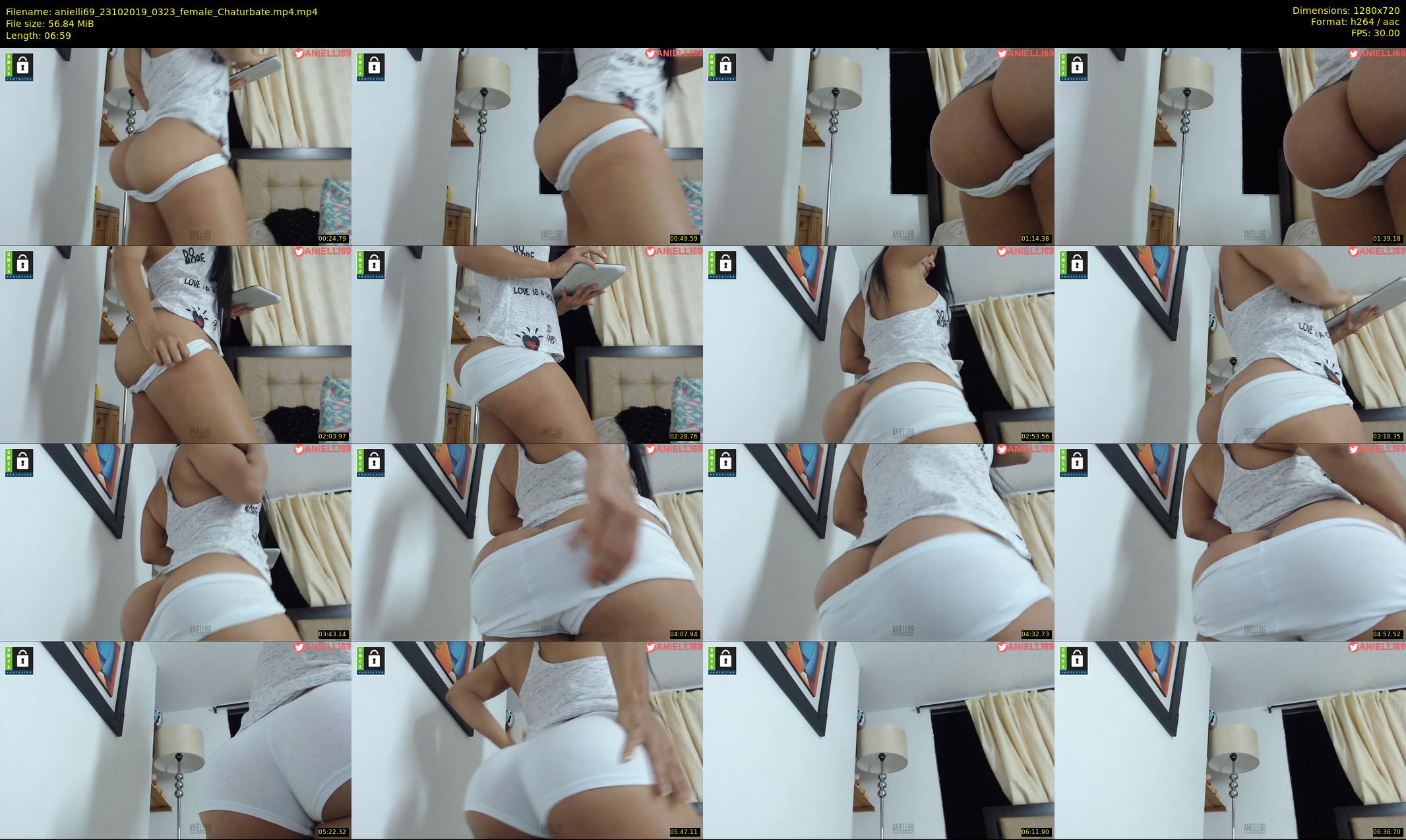 anielli69 — 7 minute Chaturbate female cam show recording, 720p, Oct 23, 2019