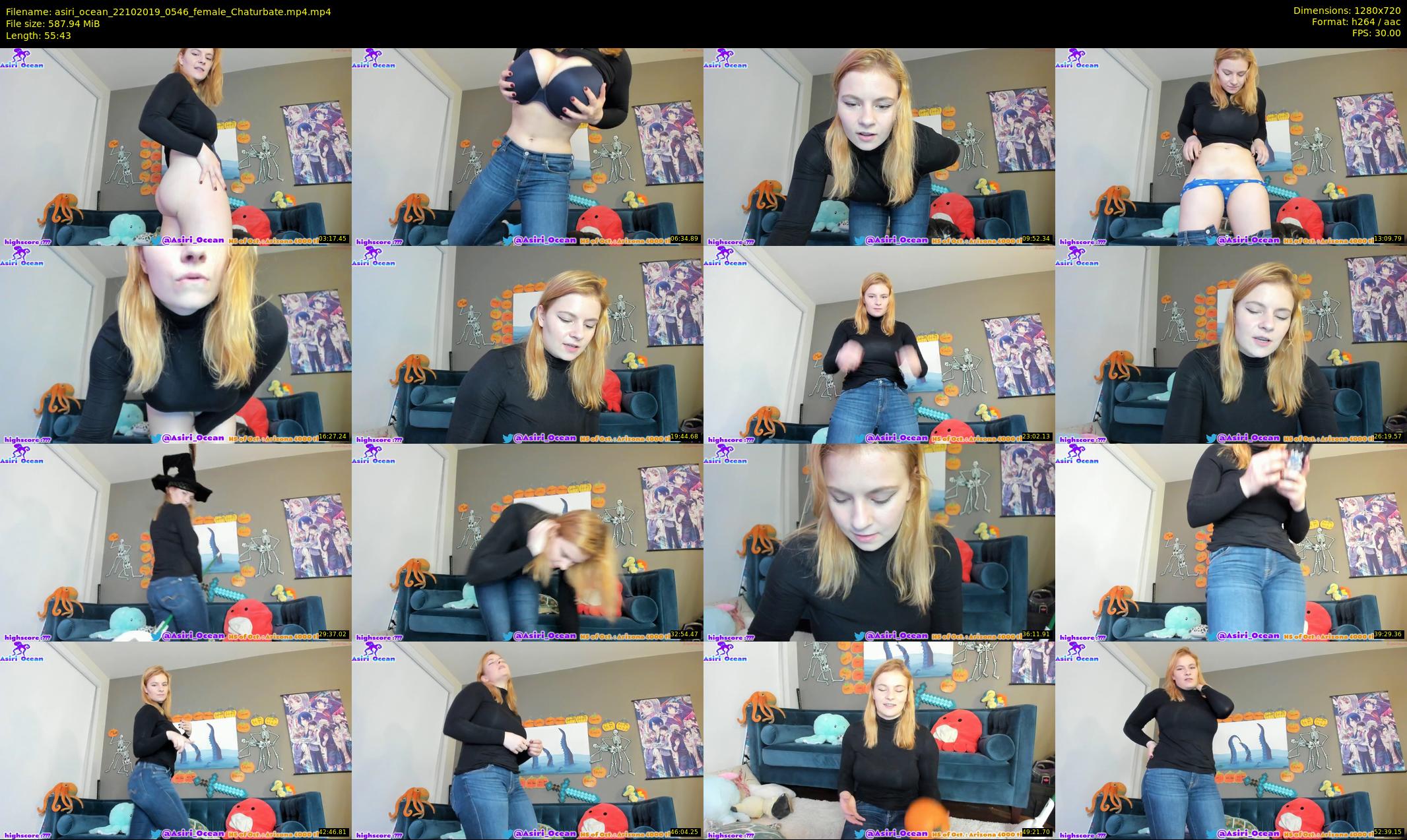 asiri_ocean — 56 minute Chaturbate female cam show recording, 720p, Oct 22, 2019