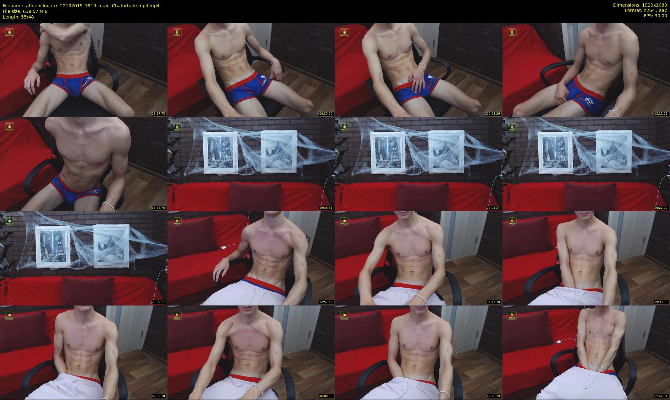 athleticloganx — 56 minute Chaturbate male cam show recording, 1080p, Oct 22, 2019