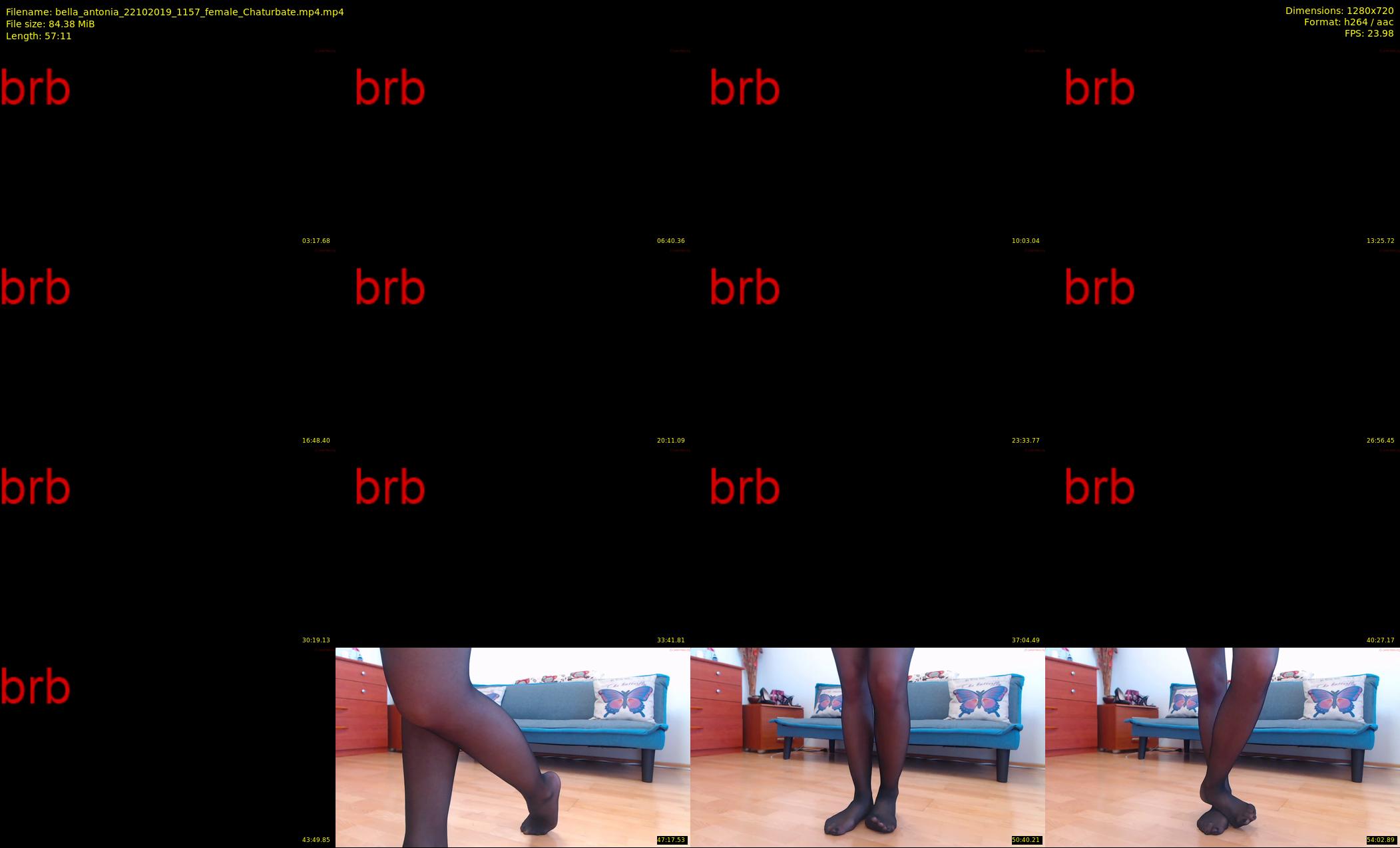 bella_antonia — 58 minute Chaturbate female cam show recording, 720p, Oct 22, 2019