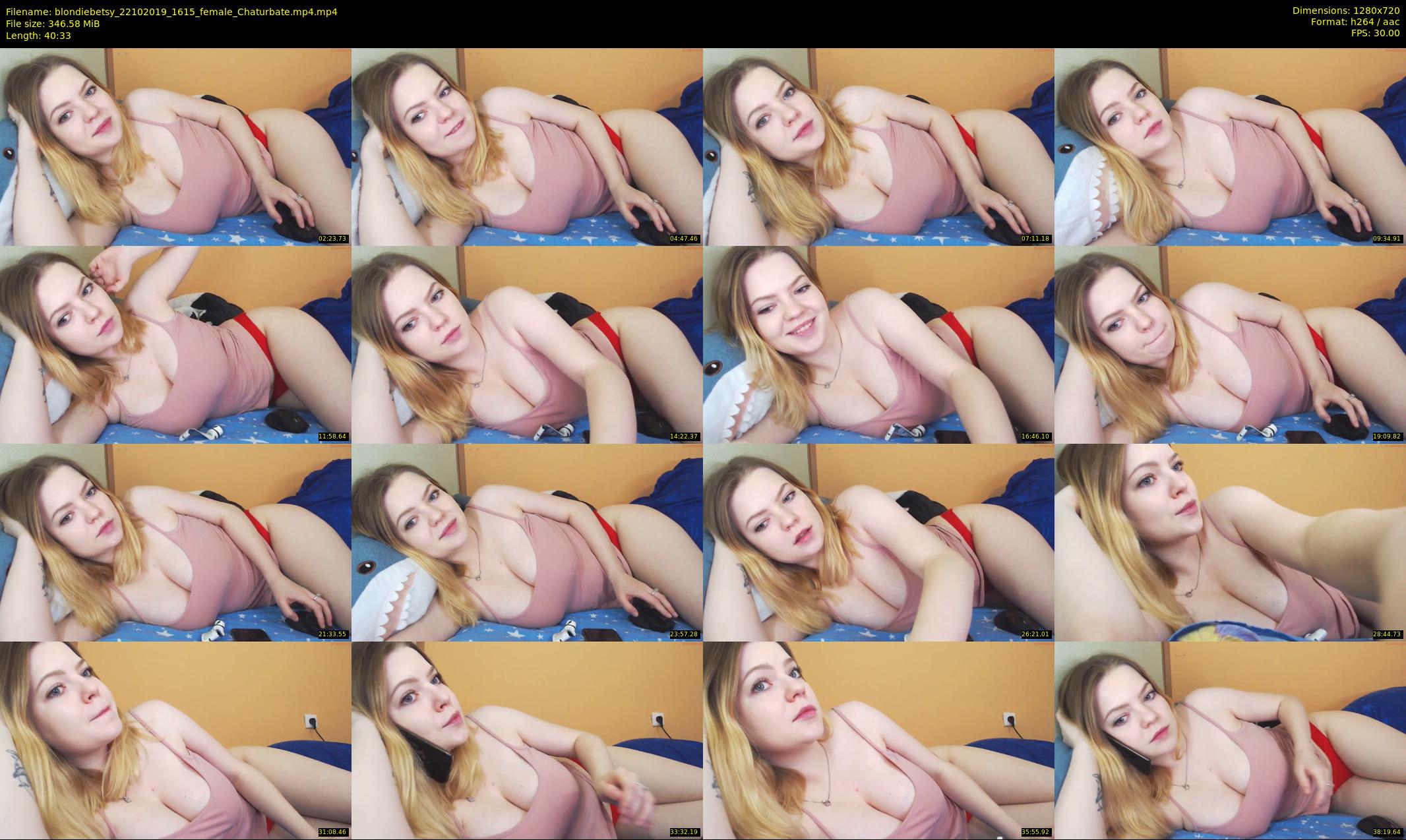blondiebetsy — 41 minute Chaturbate female cam show recording, 720p, Oct 22, 2019