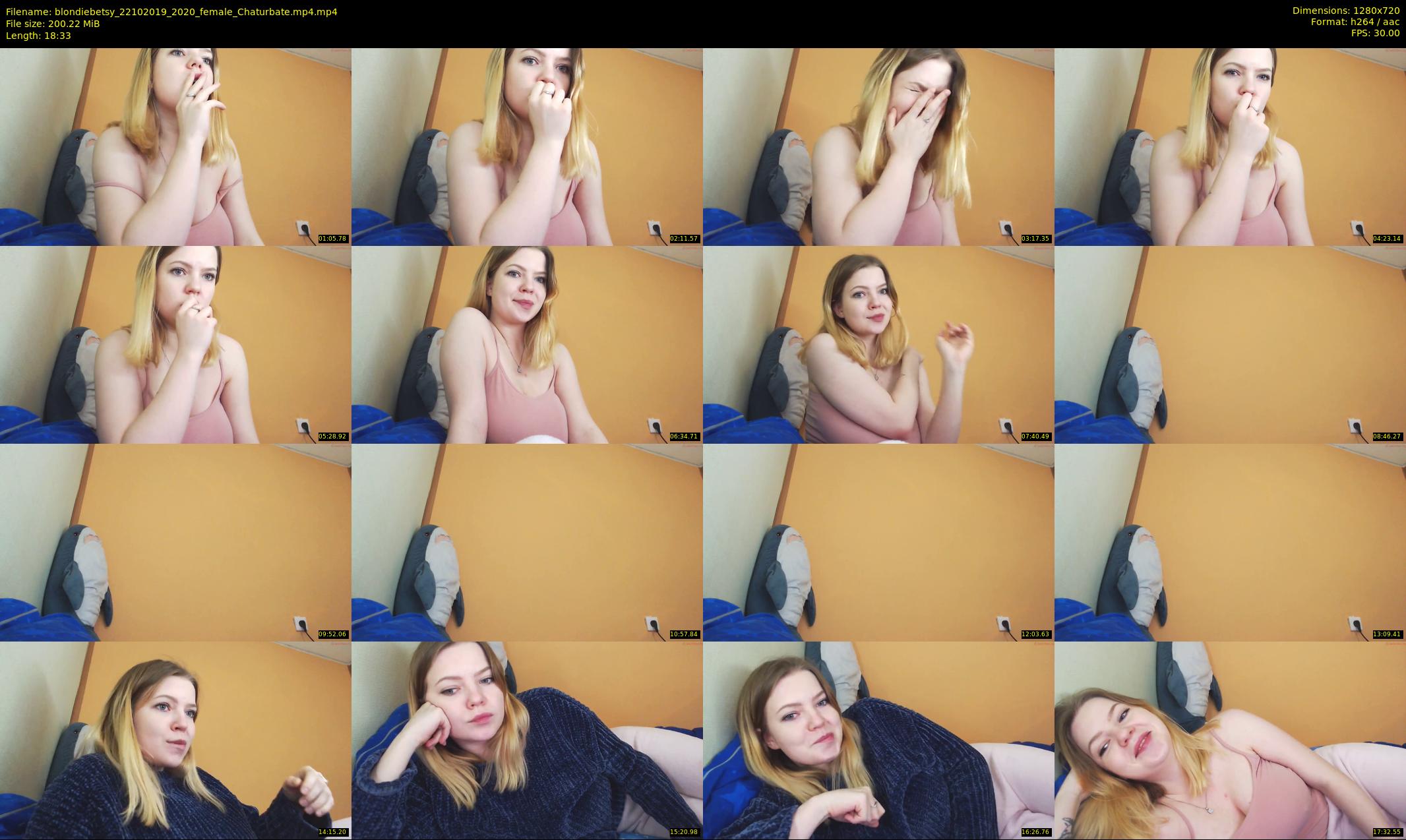 blondiebetsy — 19 minute Chaturbate female cam show recording, 720p, Oct 22, 2019