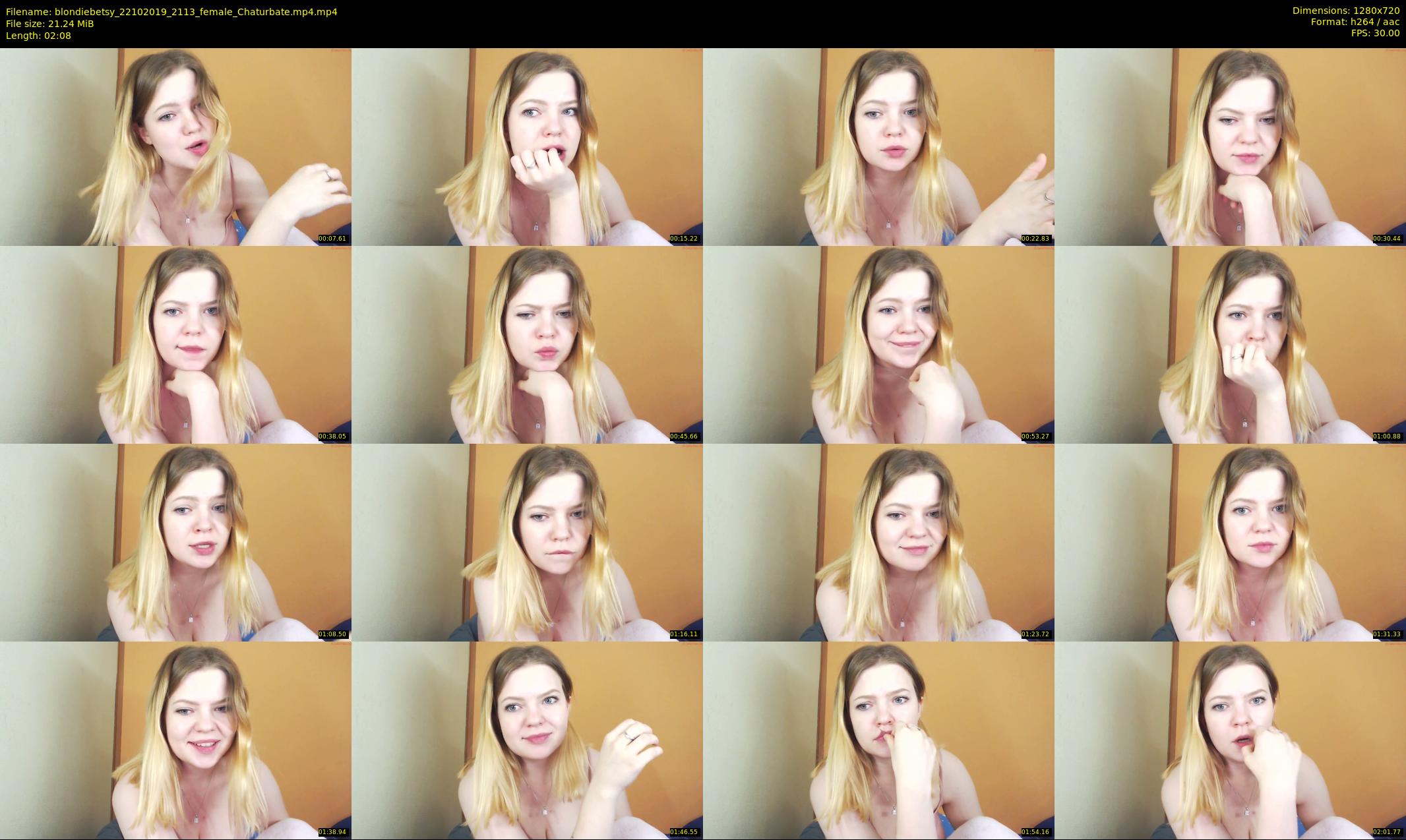 blondiebetsy — 3 minute Chaturbate female cam show recording, 720p, Oct 22, 2019