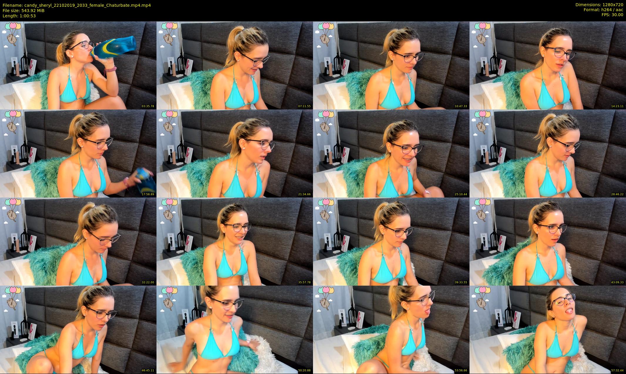 candy_sheryl — 61 minute Chaturbate female cam show recording, 720p, Oct 22, 2019