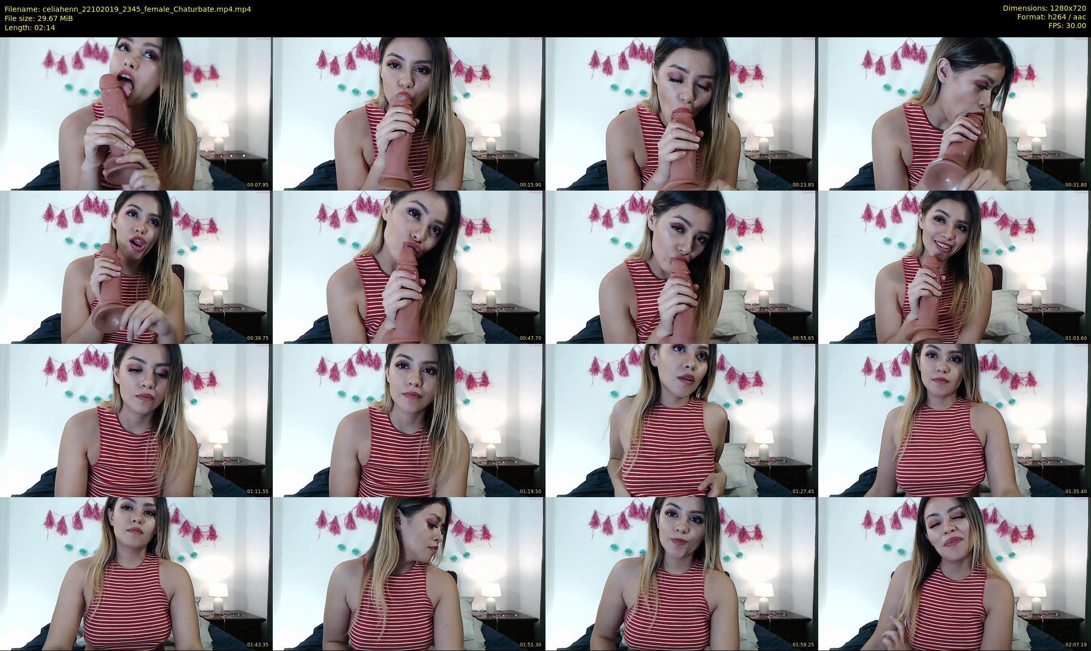 celiahenn — 3 minute Chaturbate female cam show recording, 720p, Oct 22, 2019