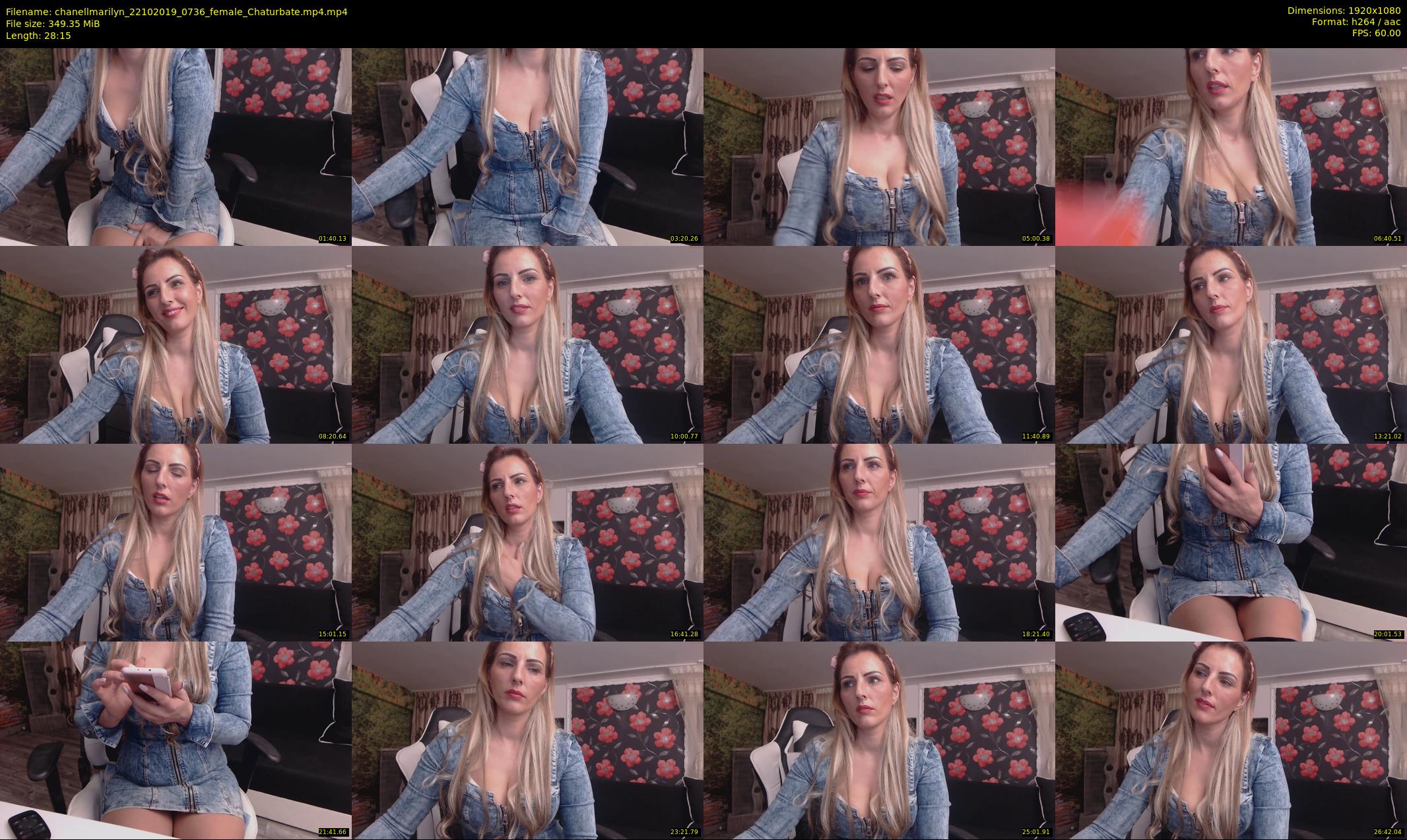 chanellmarilyn — 29 minute Chaturbate female cam show recording, 1080p, Oct 22, 2019