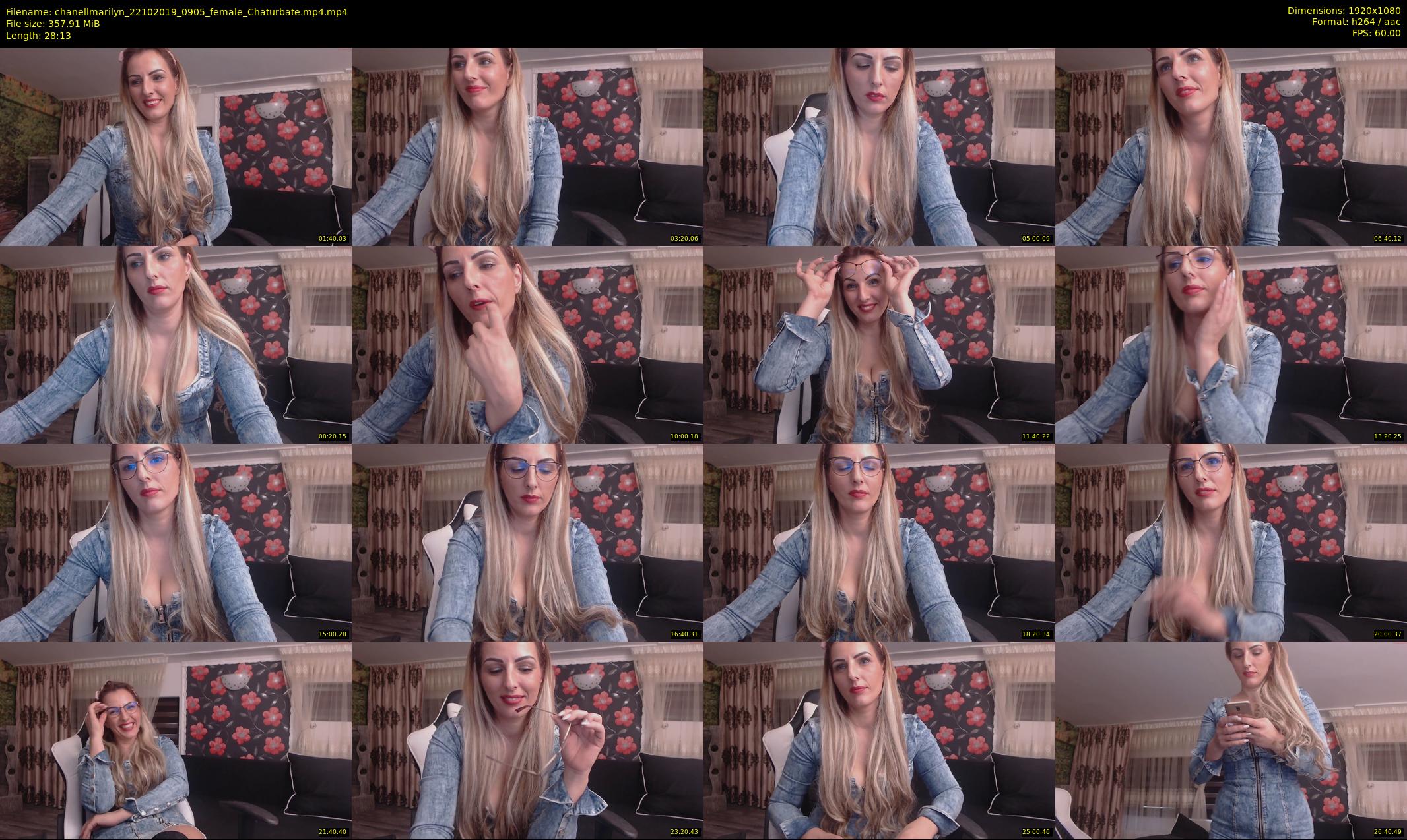 chanellmarilyn — 29 minute Chaturbate female cam show recording, 1080p, Oct 22, 2019