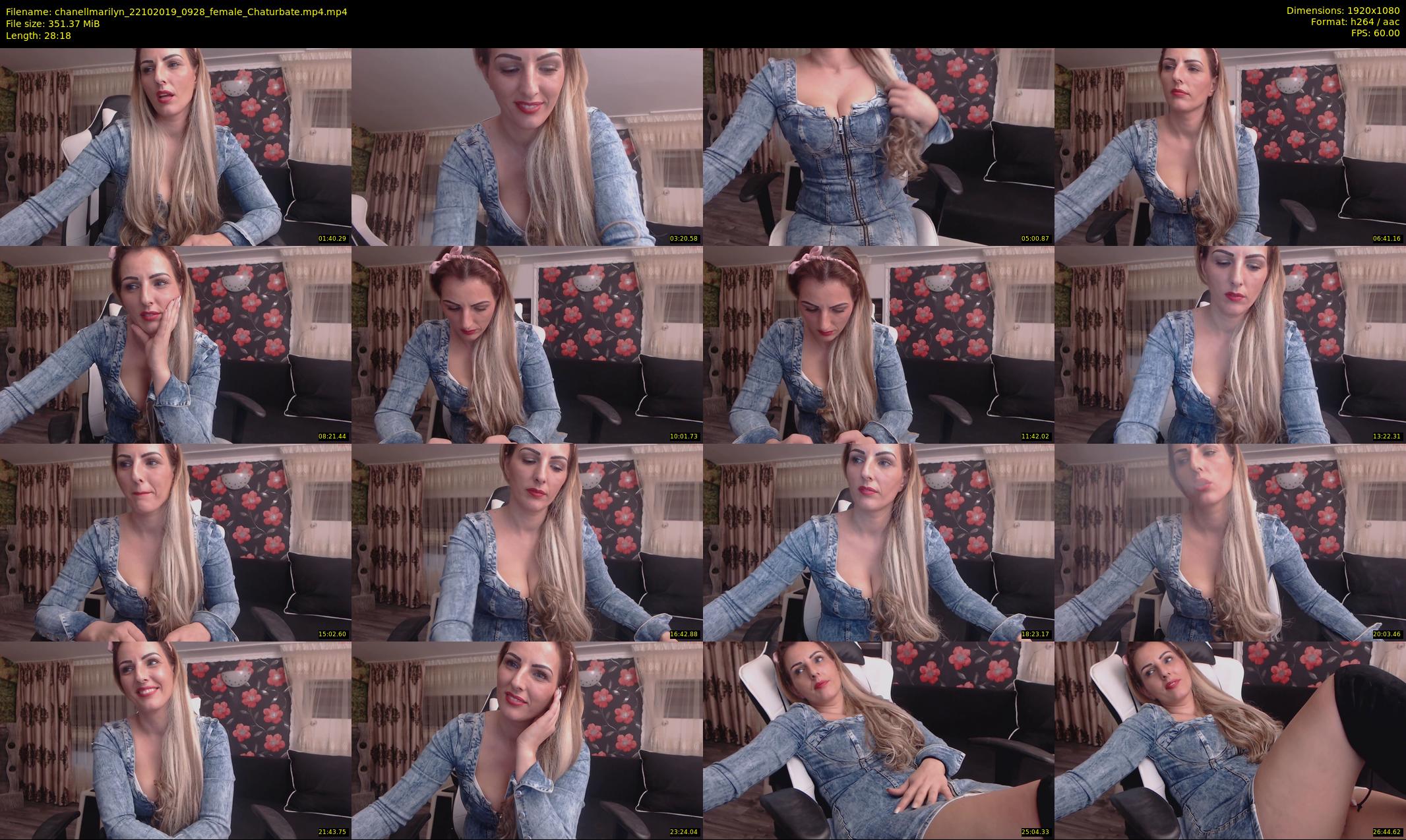 chanellmarilyn — 29 minute Chaturbate female cam show recording, 1080p, Oct 22, 2019