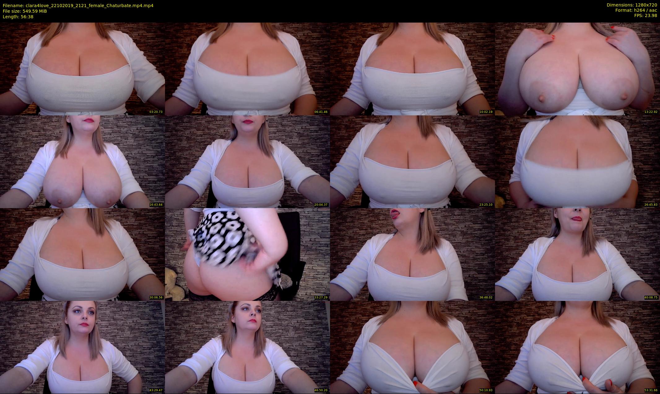 clara4love — 57 minute Chaturbate female cam show recording, 720p, Oct 22, 2019