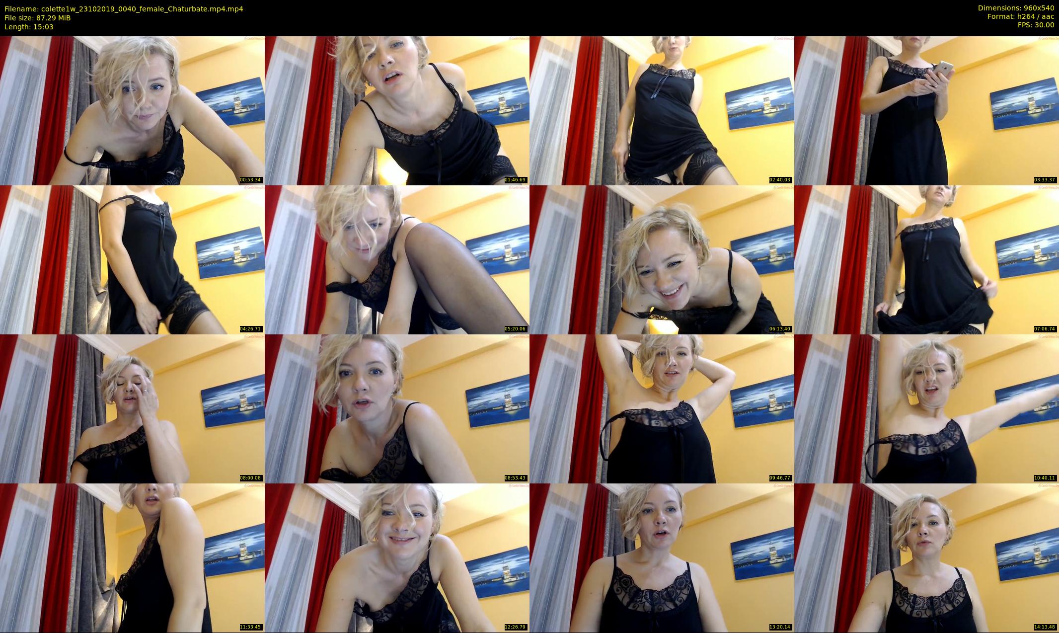 colette1w — 16 minute Chaturbate female cam show recording, 480p, Oct 23, 2019