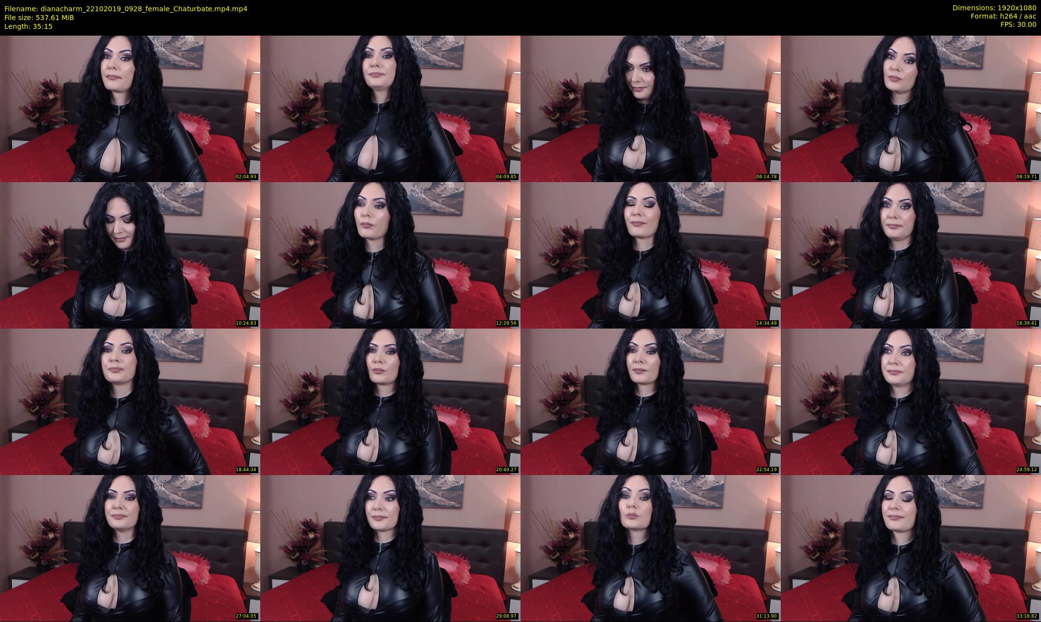 dianacharm — 36 minute Chaturbate female cam show recording, 1080p, Oct 22, 2019