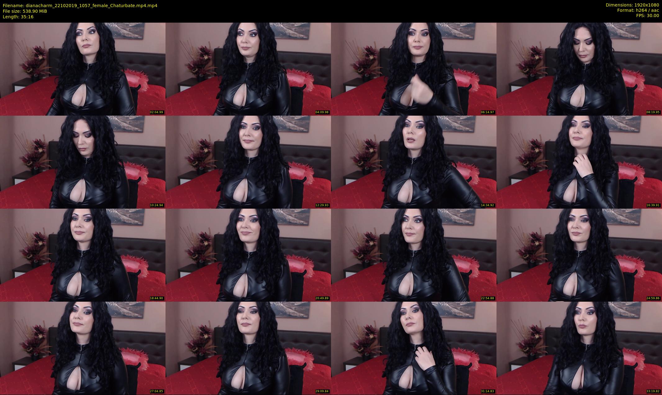dianacharm — 36 minute Chaturbate female cam show recording, 1080p, Oct 22, 2019