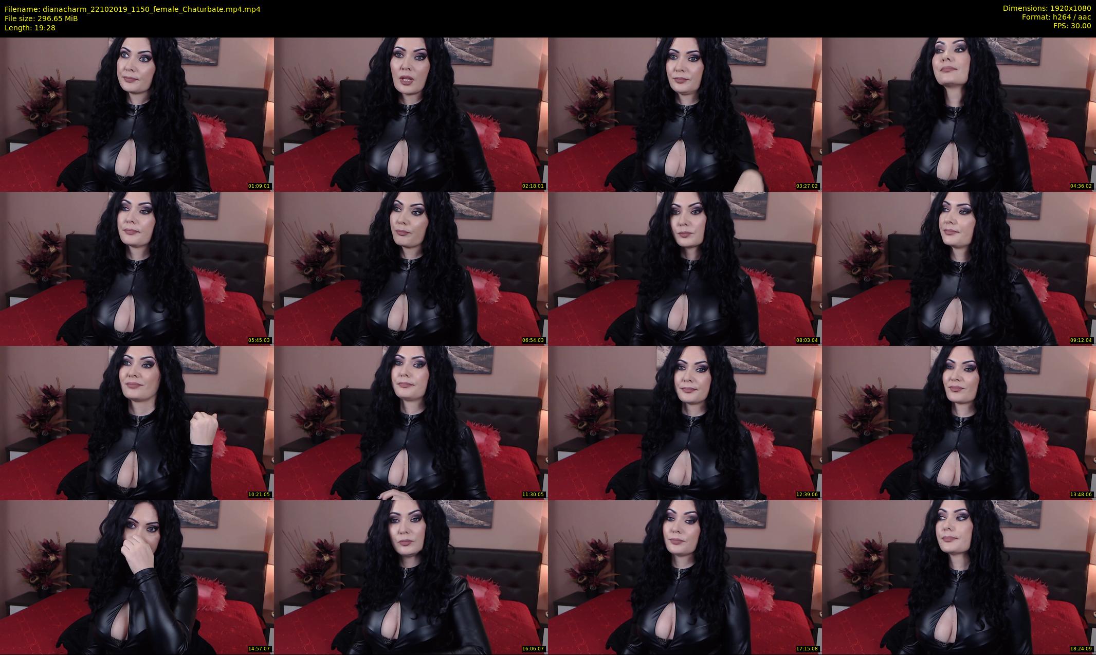 dianacharm — 20 minute Chaturbate female cam show recording, 1080p, Oct 22, 2019