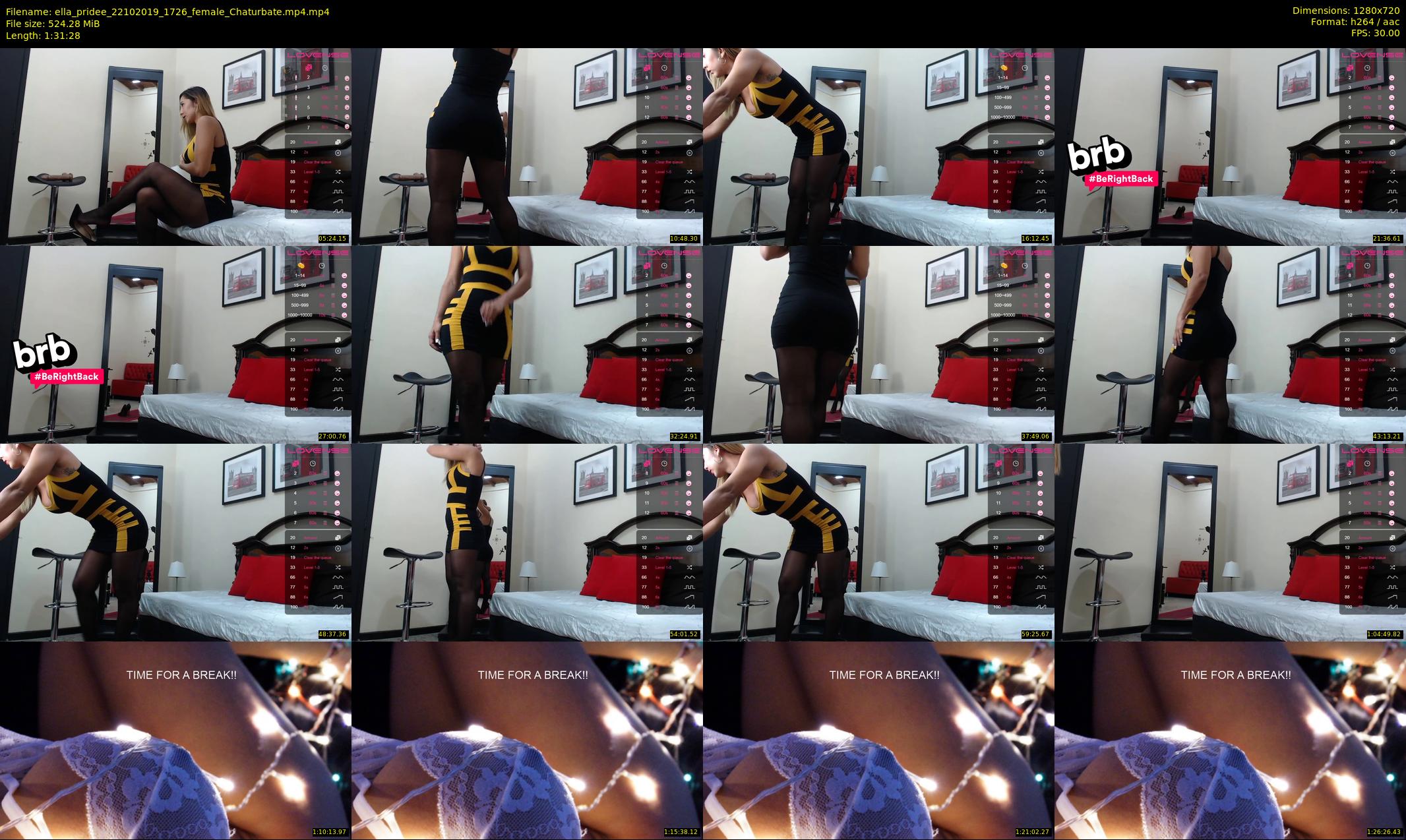 ella_pridee — 92 minute Chaturbate female cam show recording, 720p, Oct 22, 2019