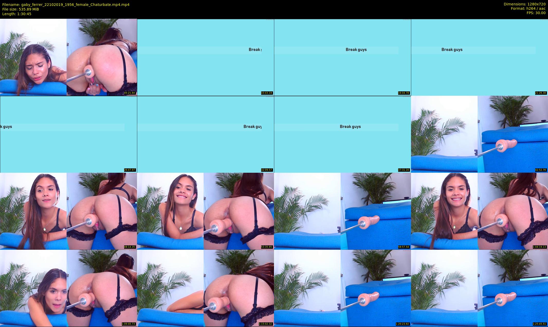 gaby_ferrer — 91 minute Chaturbate female cam show recording, 720p, Oct 22, 2019