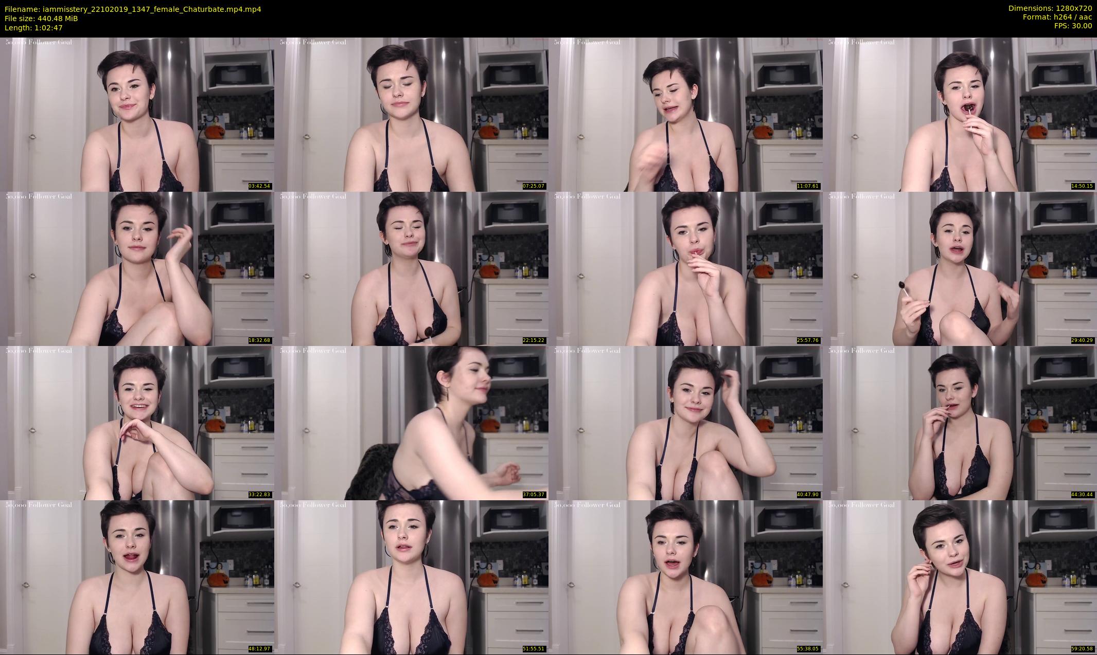 iammisstery — 63 minute Chaturbate female cam show recording, 720p, Oct 22, 2019