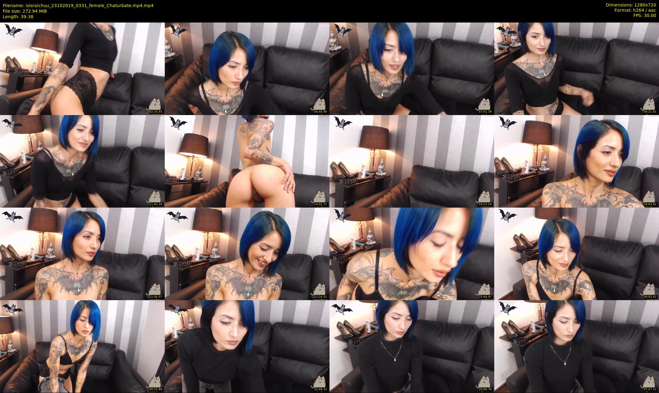 isisraichuu — 40 minute Chaturbate female cam show recording, 720p, Oct 23, 2019