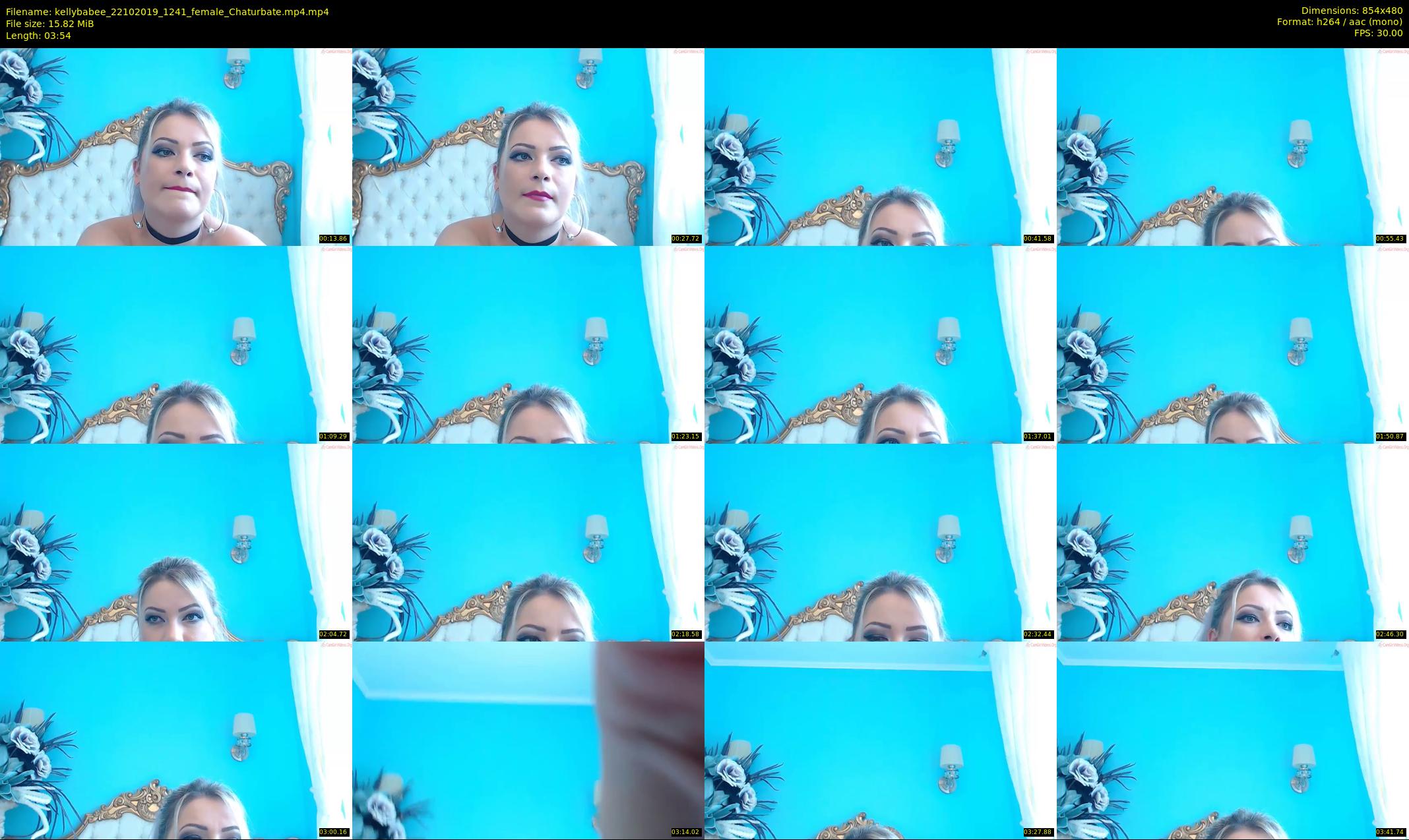 kellybabee — 4 minute Chaturbate female cam show recording, 480p, Oct 22, 2019