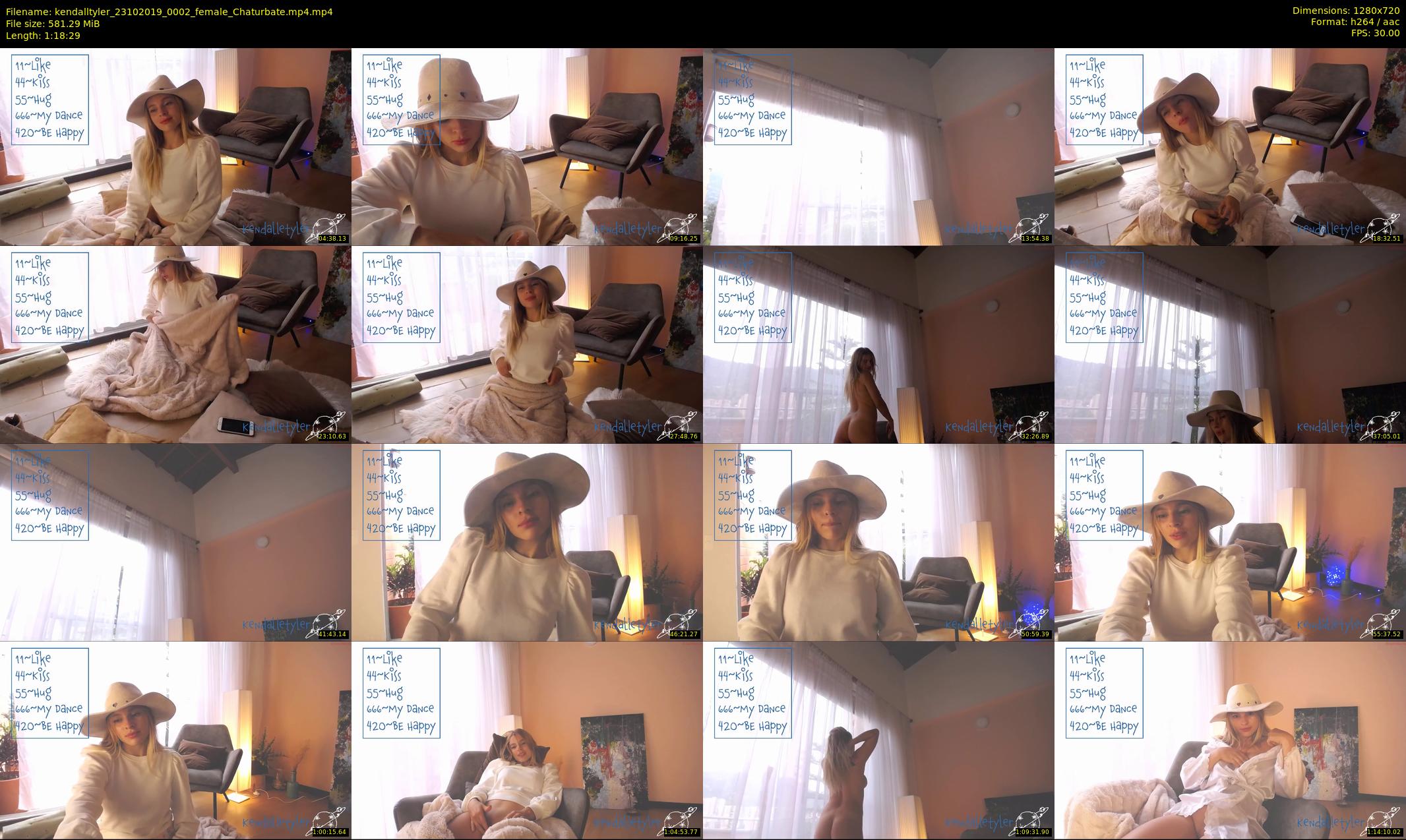 kendalltyler — 79 minute Chaturbate female cam show recording, 720p, Oct 23, 2019