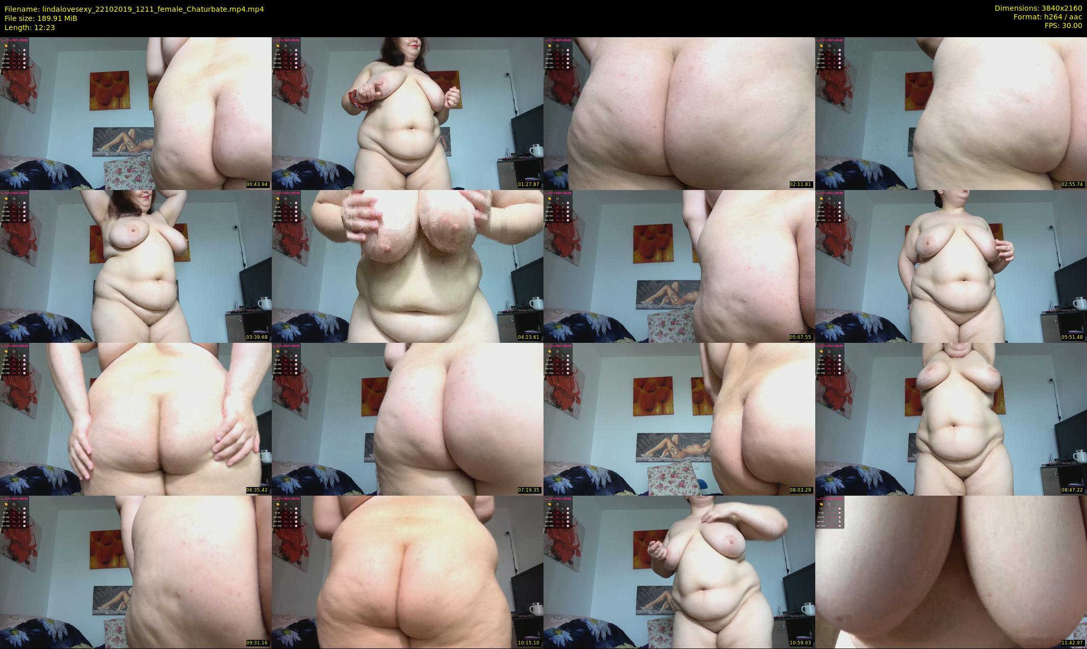 lindalovesexy — 13 minute Chaturbate female cam show recording, 4K, Oct 22, 2019