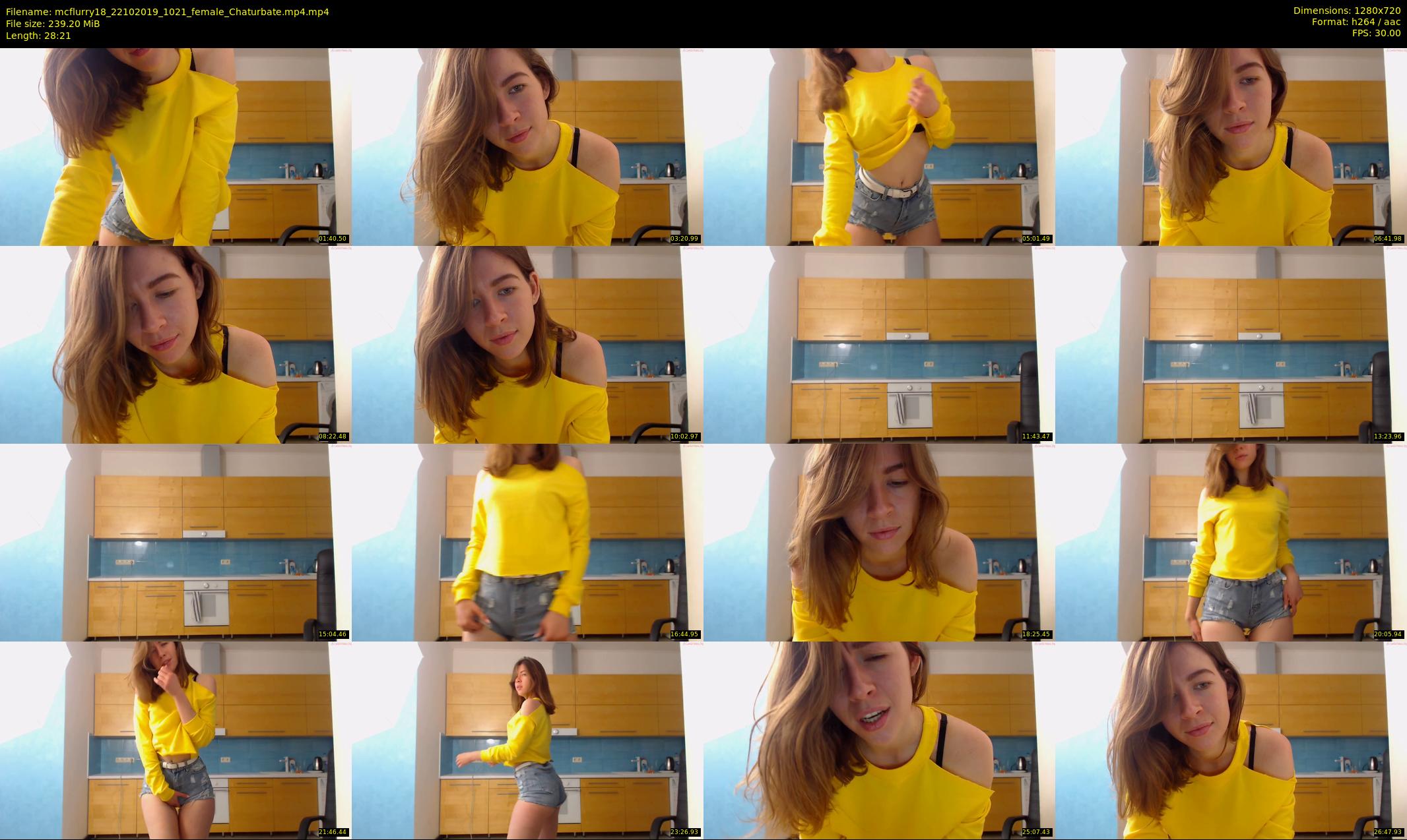 mcflurry18 — 29 minute Chaturbate female cam show recording, 720p, Oct 22, 2019