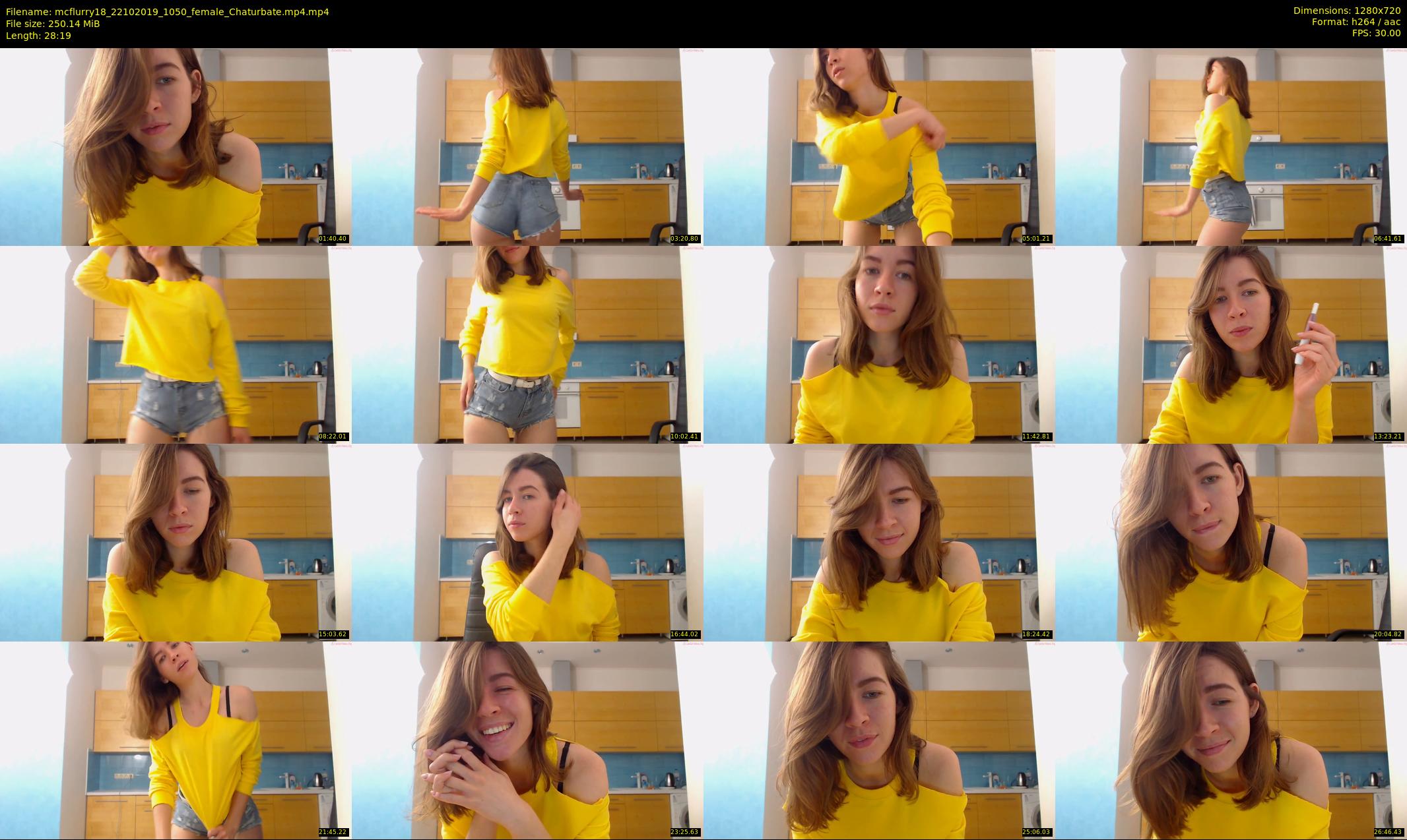 mcflurry18 — 29 minute Chaturbate female cam show recording, 720p, Oct 22, 2019