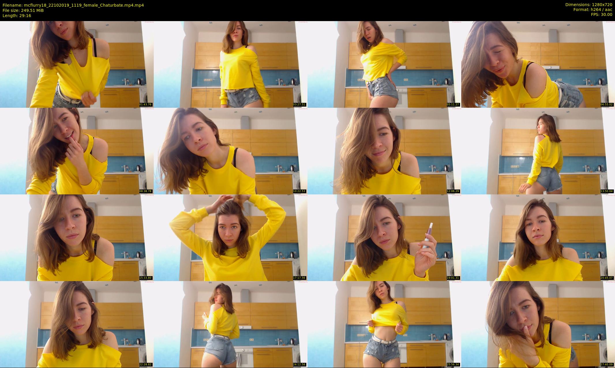 mcflurry18 — 30 minute Chaturbate female cam show recording, 720p, Oct 22, 2019