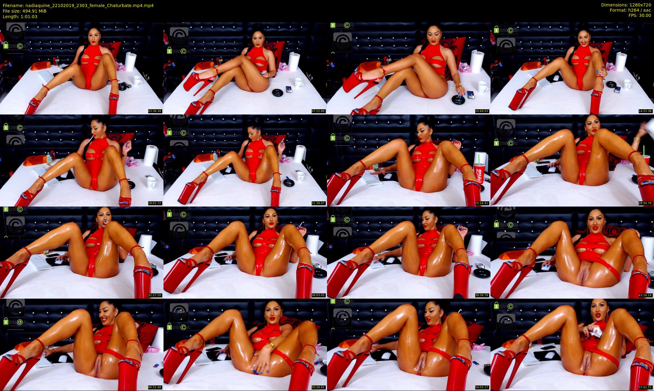 nadiaquine — 62 minute Chaturbate female cam show recording, 720p, Oct 22, 2019