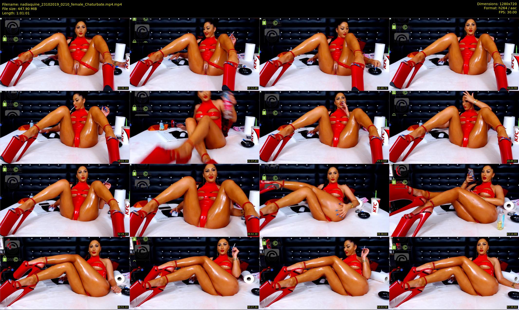 nadiaquine — 62 minute Chaturbate female cam show recording, 720p, Oct 23, 2019
