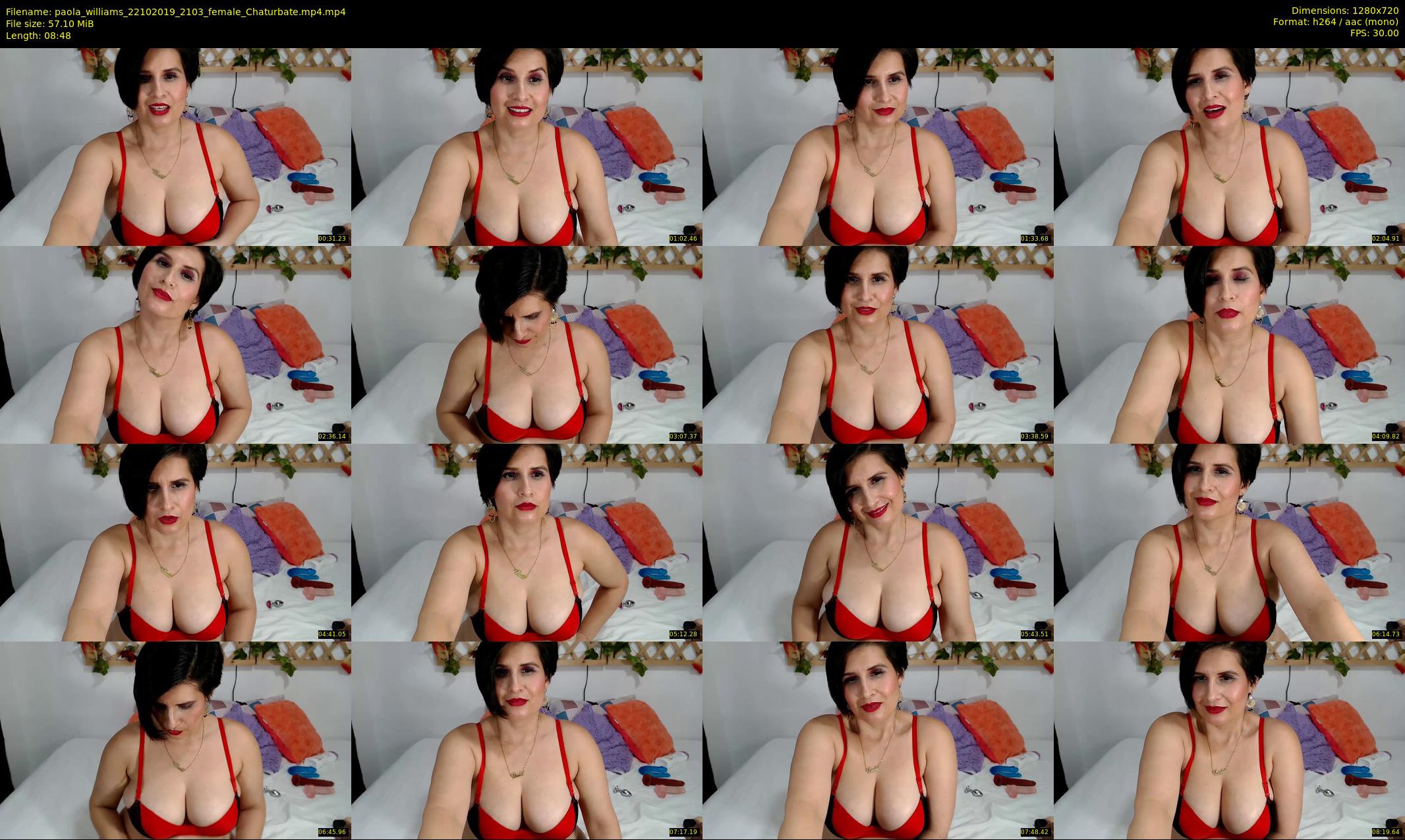 paola_williams — 9 minute Chaturbate female cam show recording, 720p, Oct 22, 2019