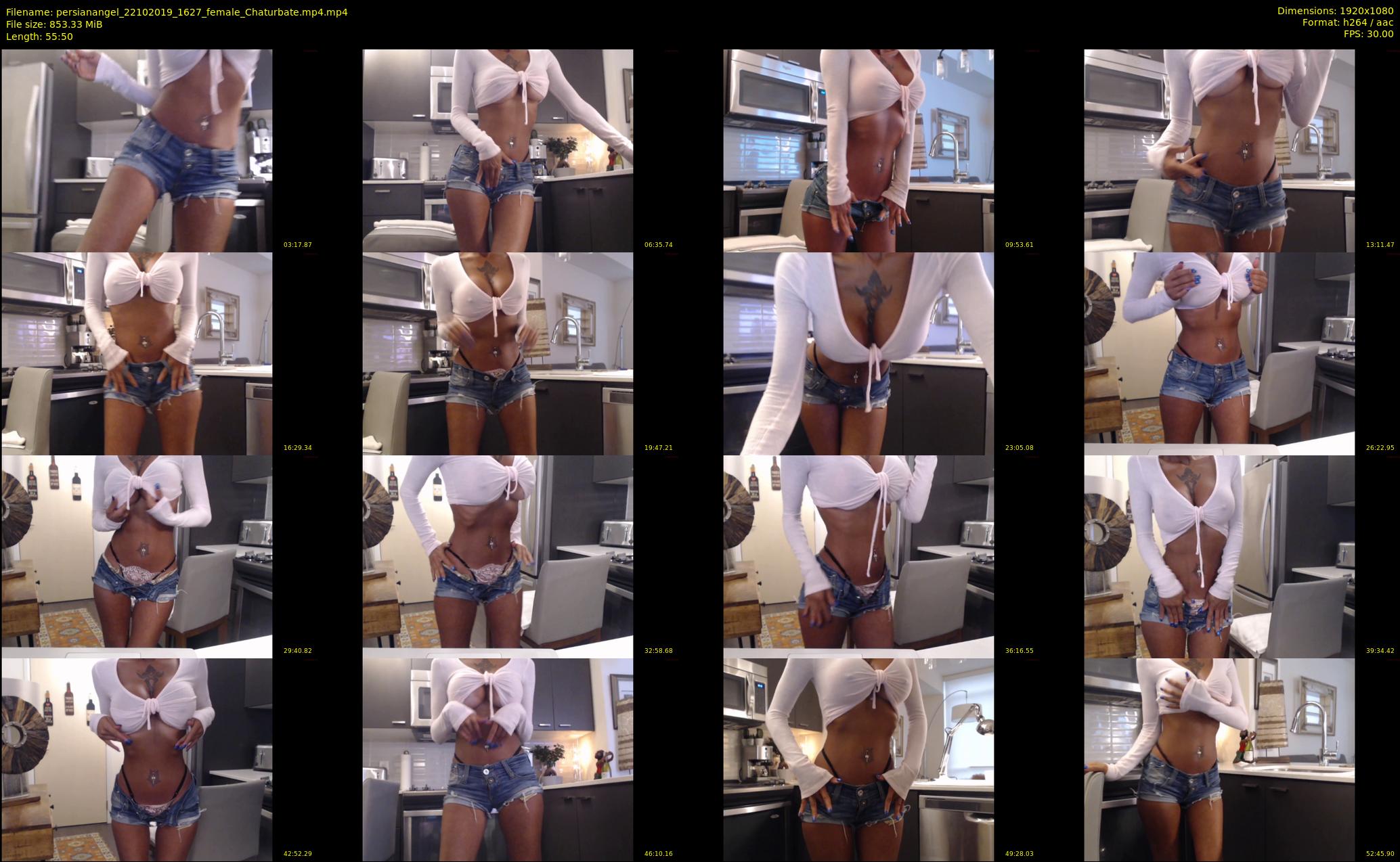 persianangel — 56 minute Chaturbate female cam show recording, 1080p, Oct 22, 2019