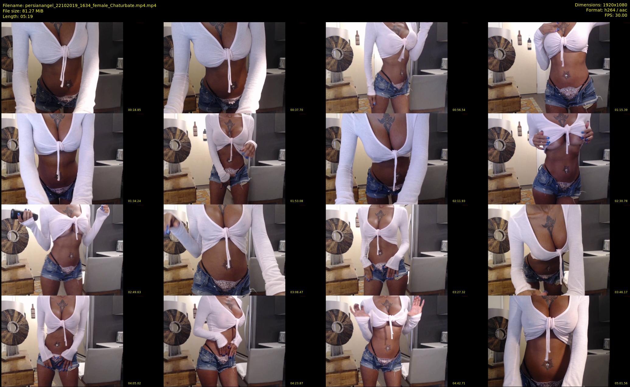persianangel — 6 minute Chaturbate female cam show recording, 1080p, Oct 22, 2019