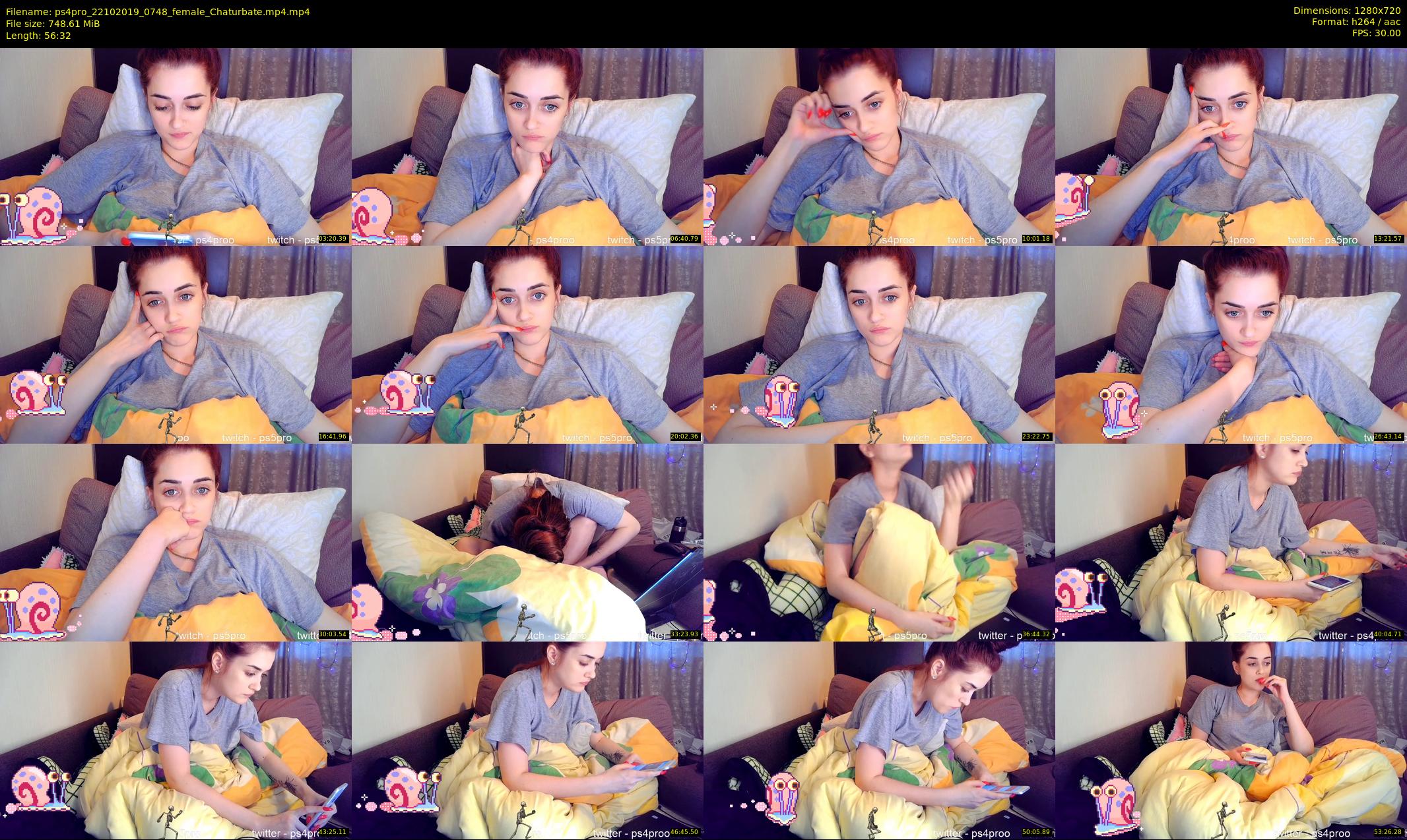 ps4pro — 57 minute Chaturbate female cam show recording, 720p, Oct 22, 2019