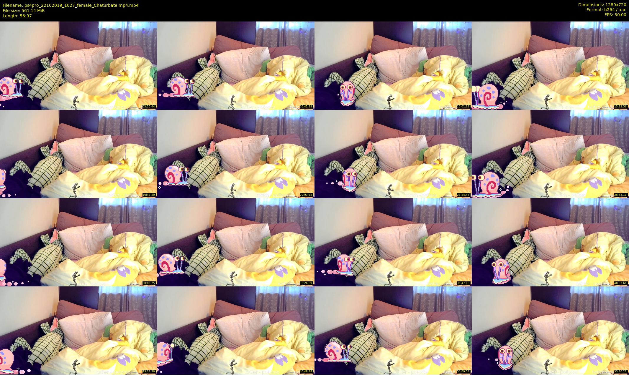 ps4pro — 57 minute Chaturbate female cam show recording, 720p, Oct 22, 2019