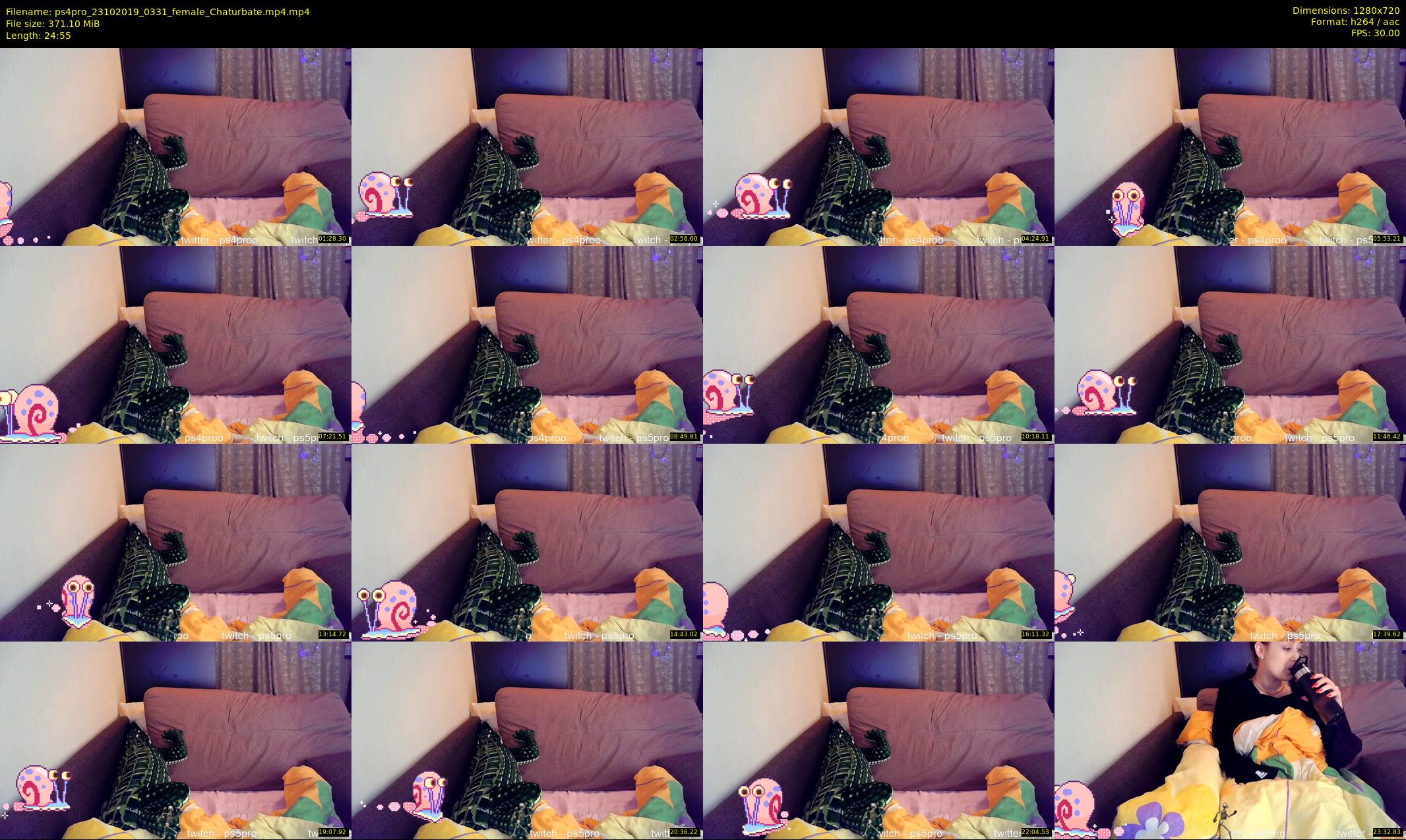 ps4pro — 25 minute Chaturbate female cam show recording, 720p, Oct 23, 2019