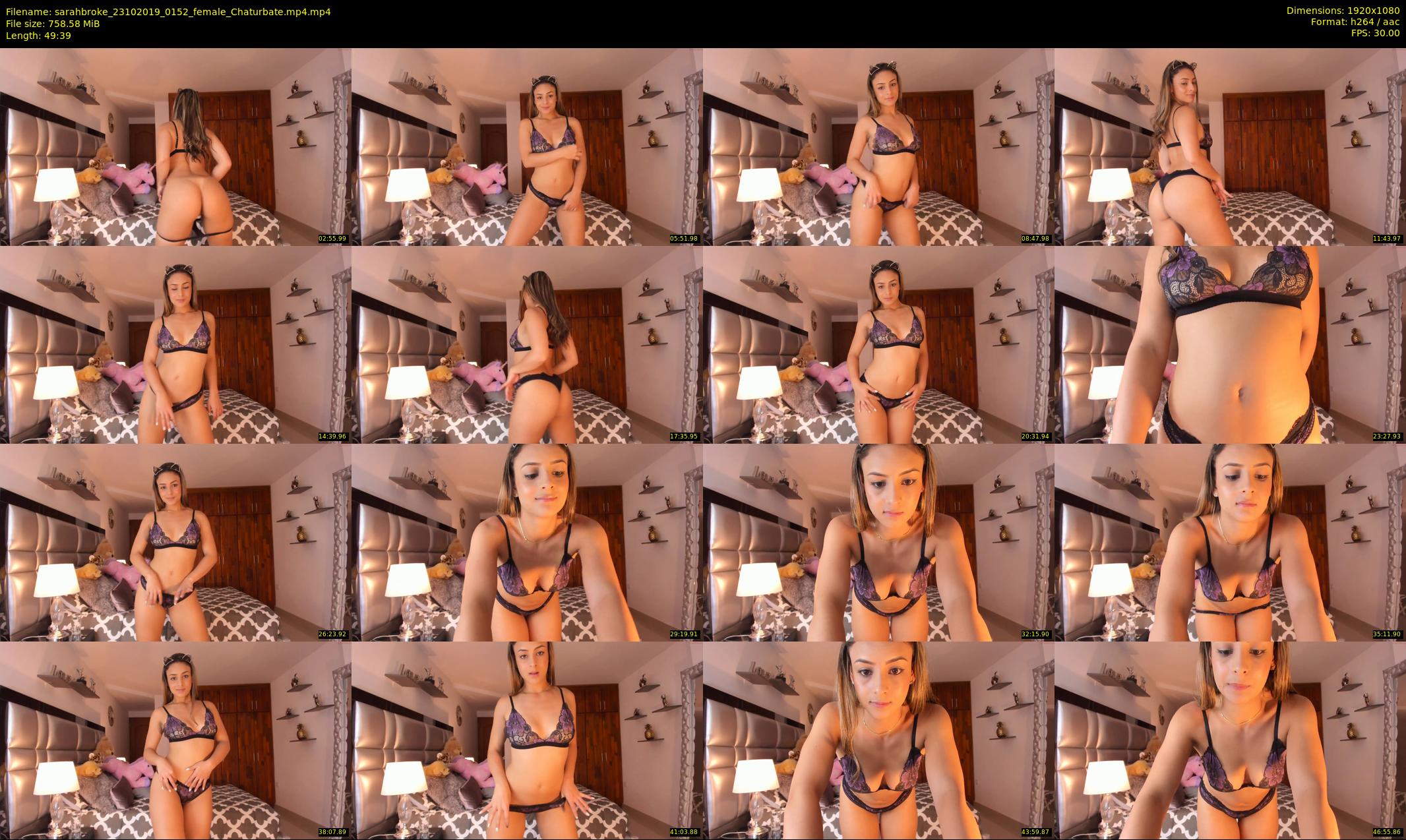 sarahbroke — 50 minute Chaturbate female cam show recording, 1080p, Oct 23, 2019