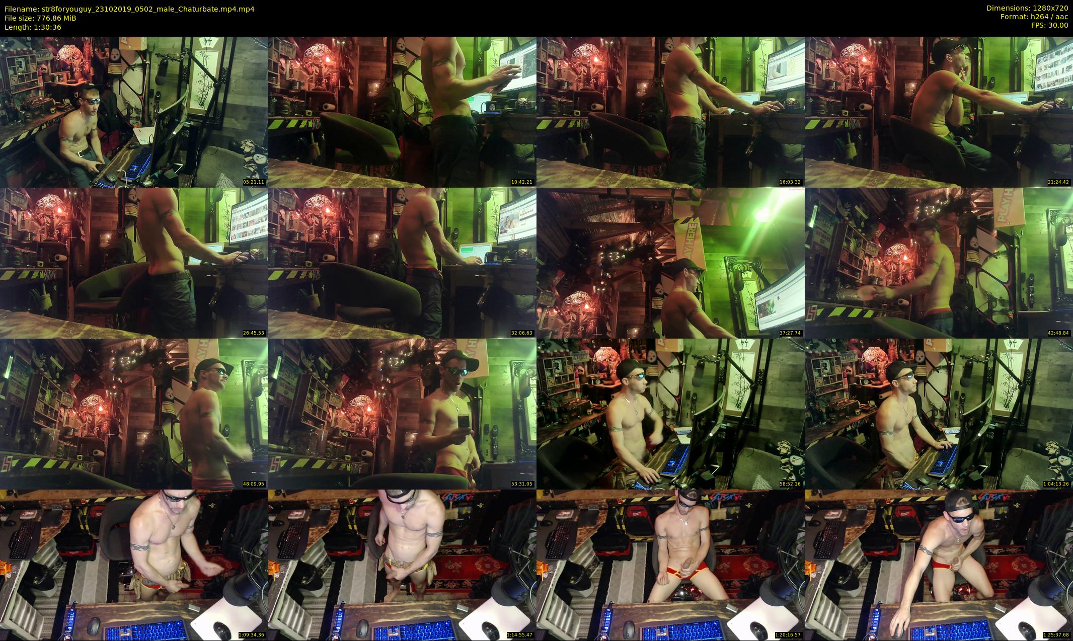 str8foryouguy — 91 minute Chaturbate male cam show recording, 720p, Oct 23, 2019