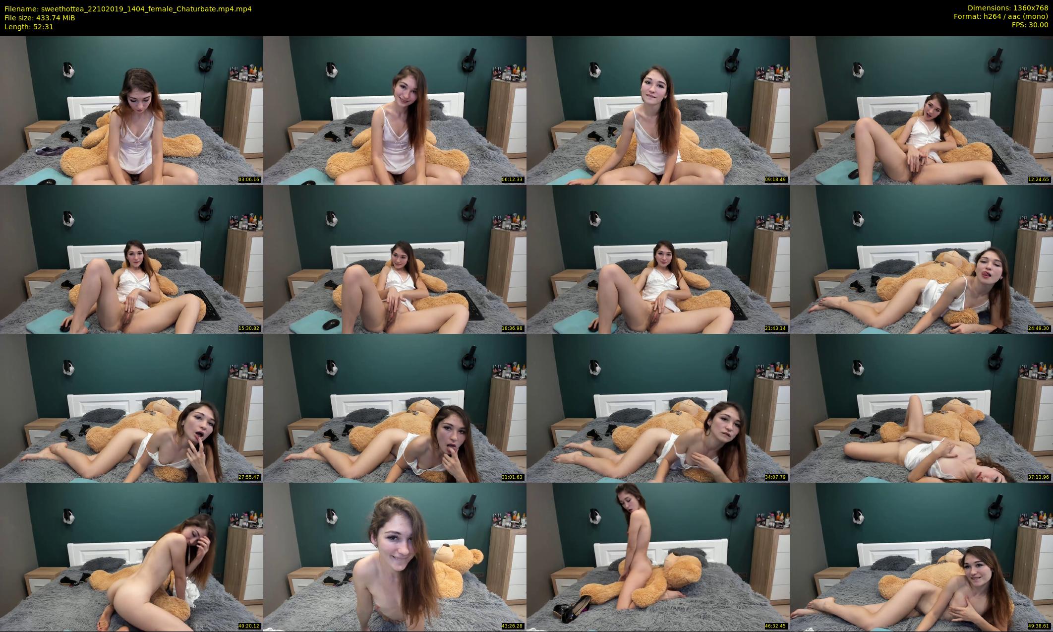 sweethottea — 53 minute Chaturbate female cam show recording, 720p, Oct 22, 2019