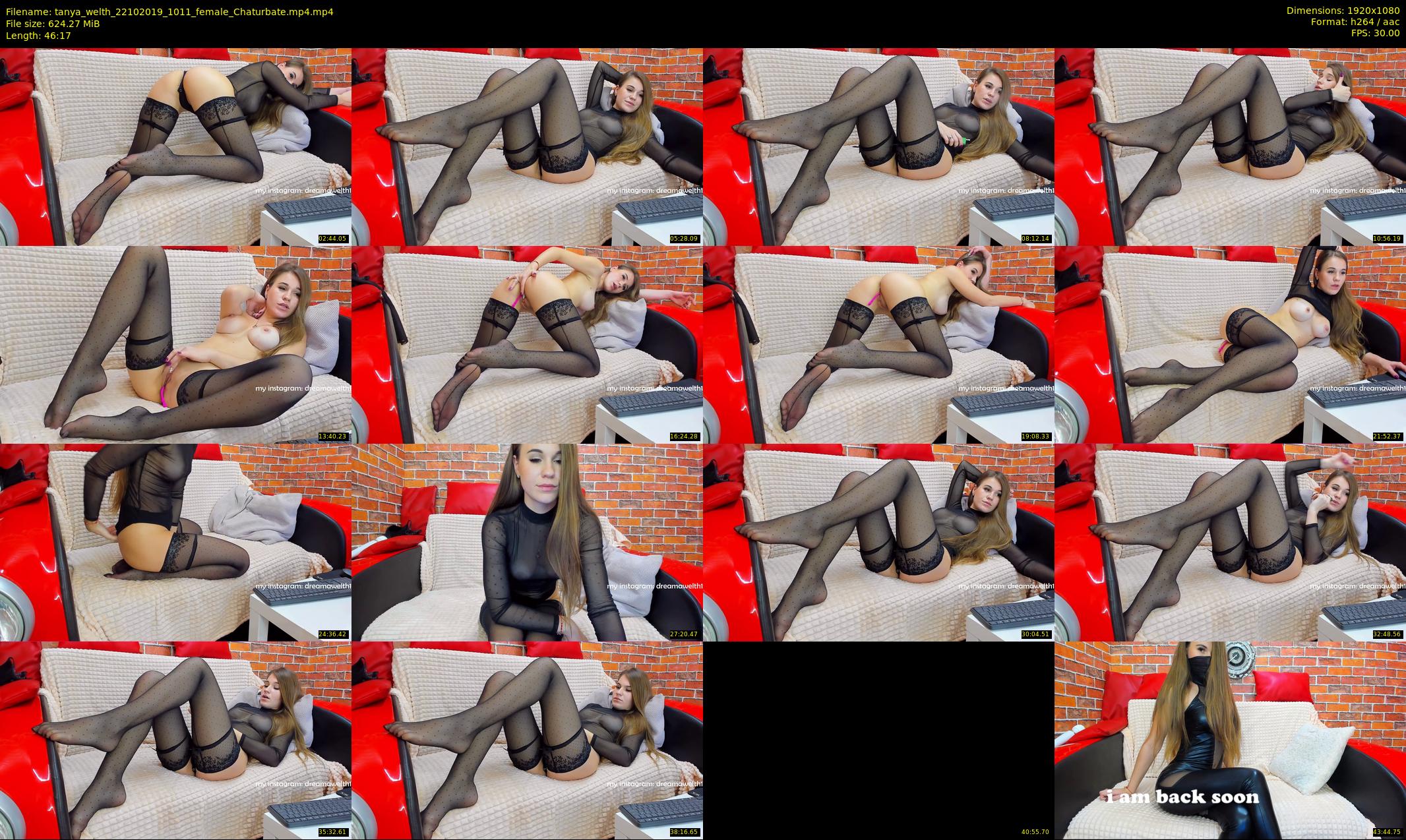 tanya_welth — 47 minute Chaturbate female cam show recording, 1080p, Oct 22, 2019