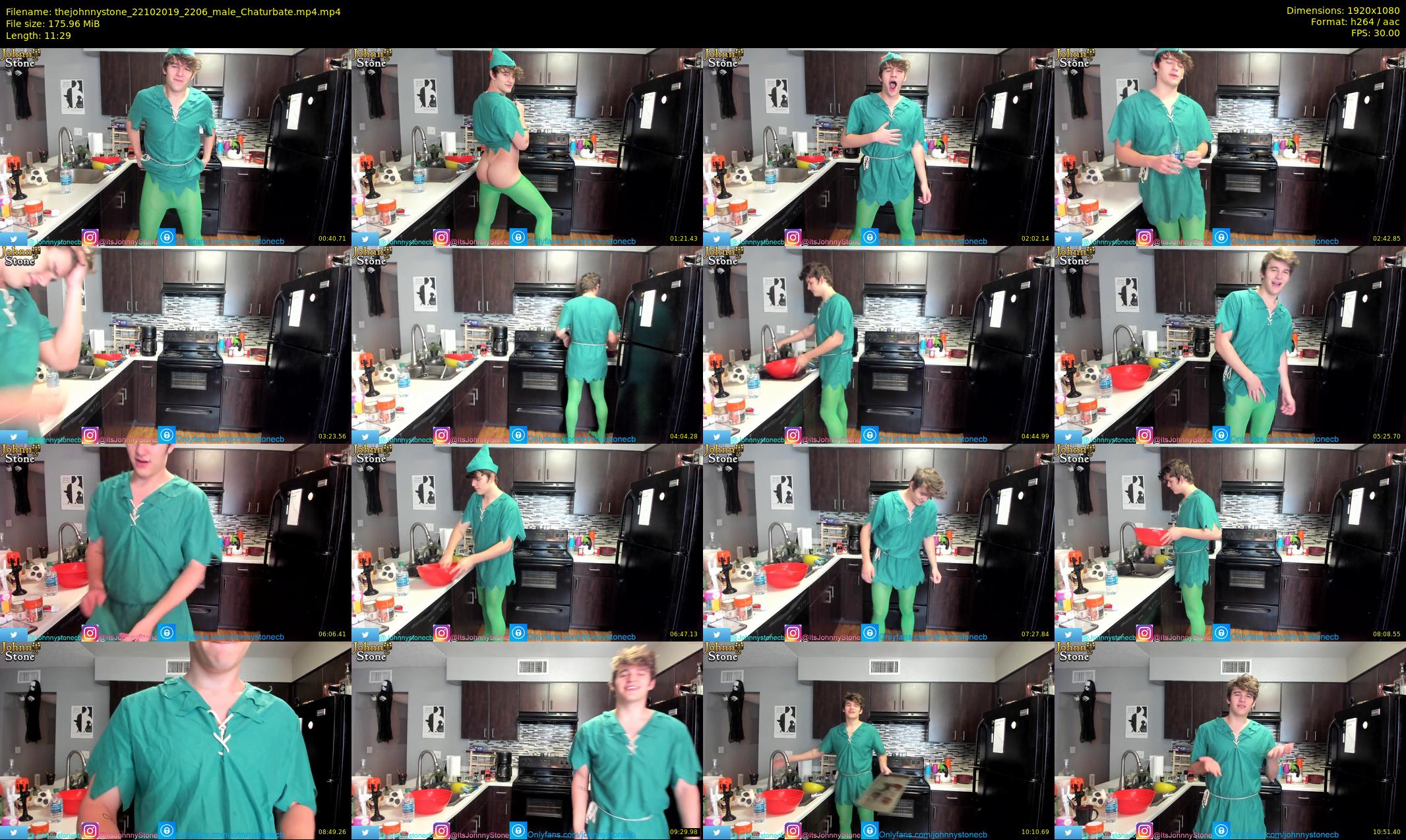 thejohnnystone — 12 minute Chaturbate male cam show recording, 1080p, Oct 22, 2019