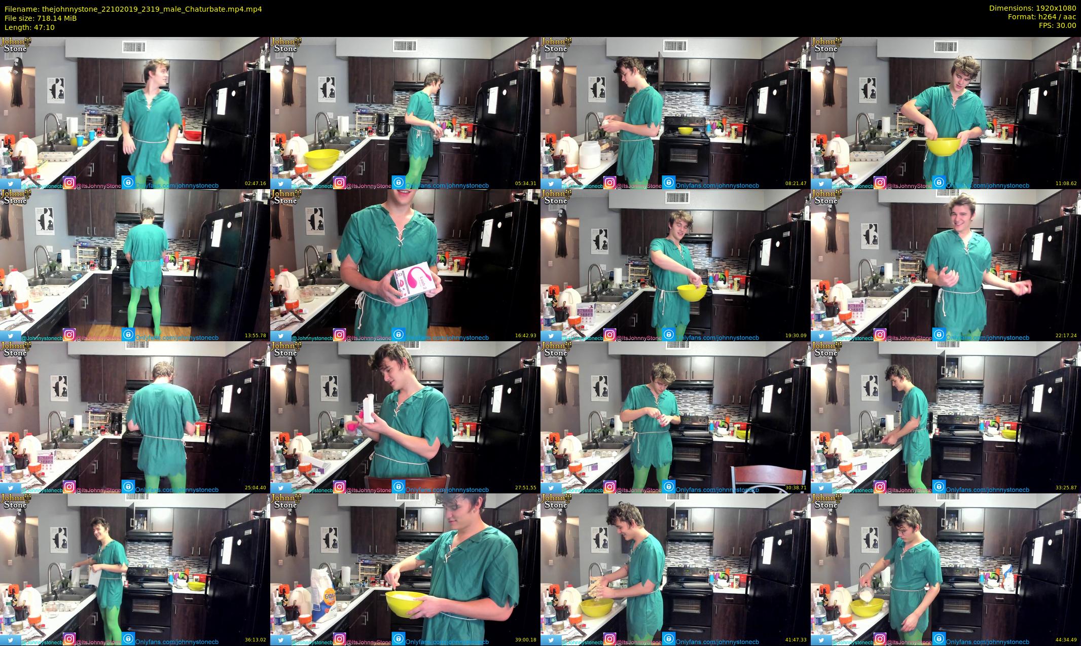 thejohnnystone — 48 minute Chaturbate male cam show recording, 1080p, Oct 22, 2019