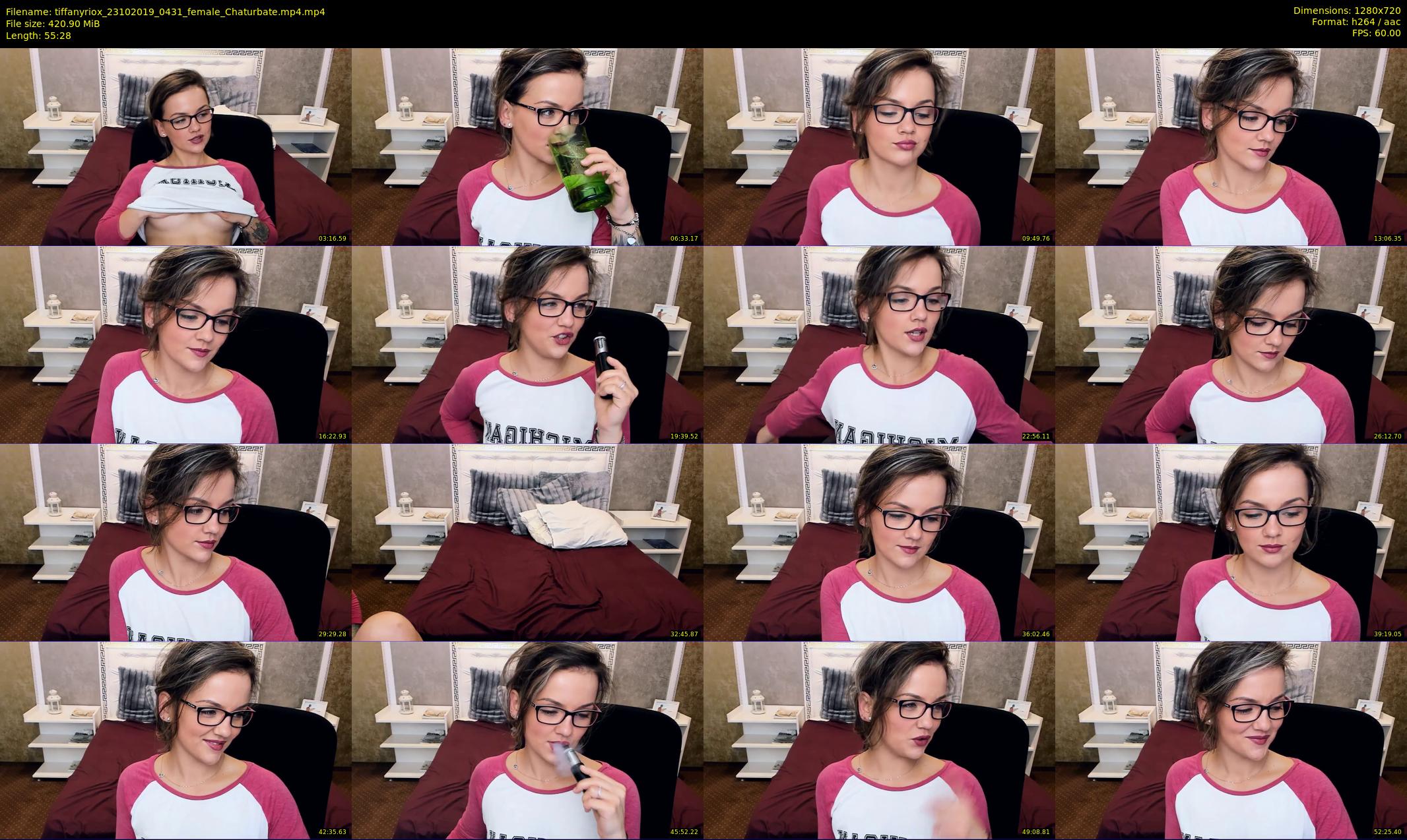 tiffanyriox — 56 minute Chaturbate female cam show recording, 720p, Oct 23, 2019