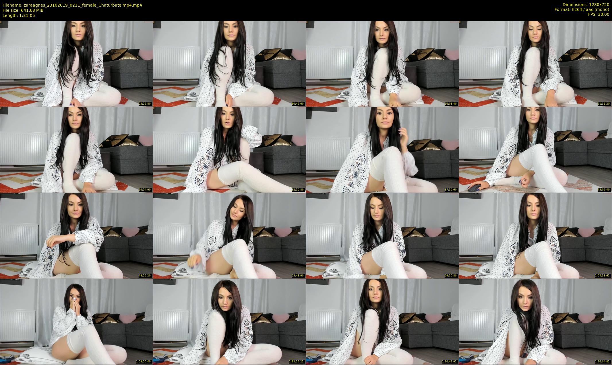 zaraagnes — 92 minute Chaturbate female cam show recording, 720p, Oct 23, 2019