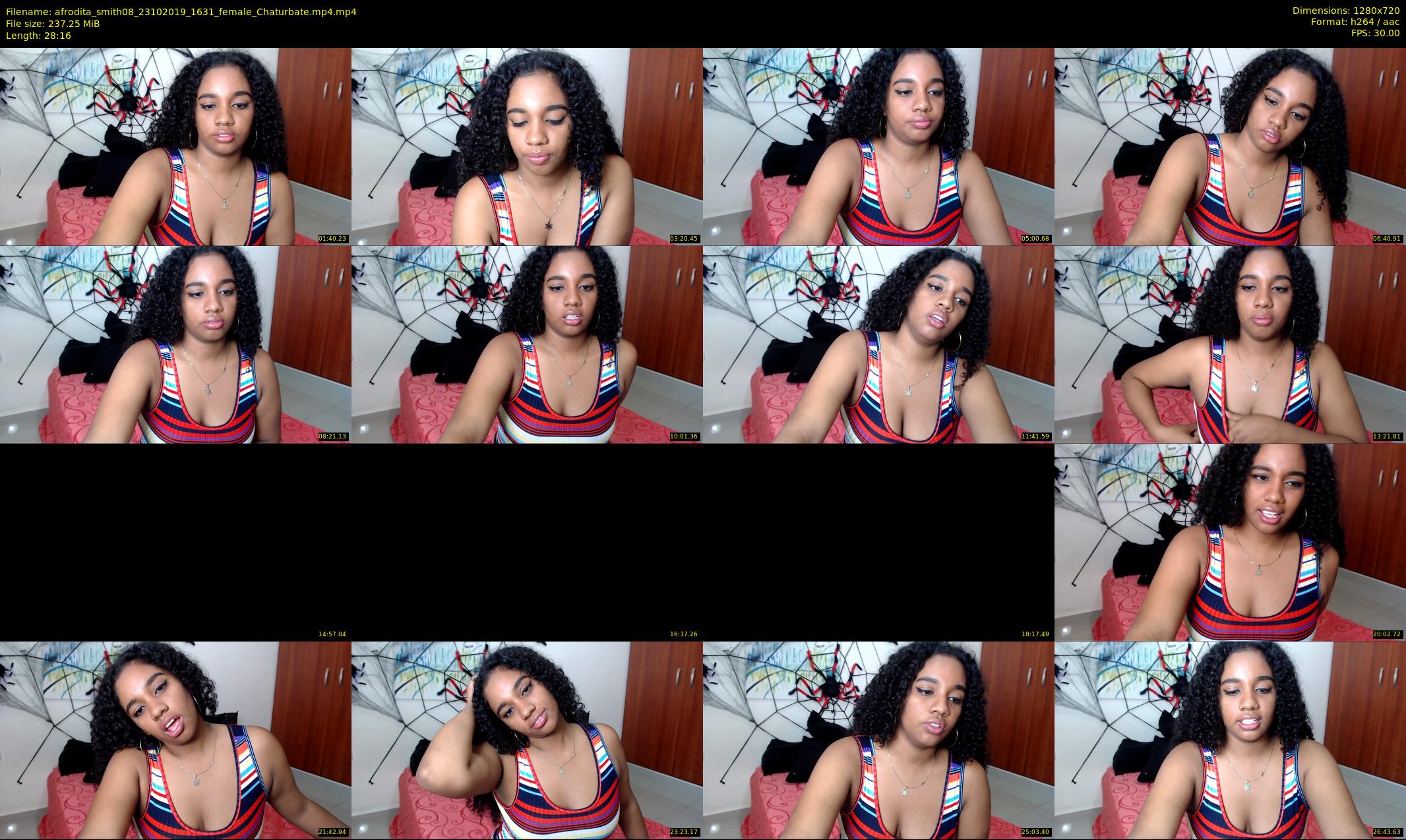 afrodita_smith08 — 29 minute Chaturbate female cam show recording, 720p, Oct 23, 2019