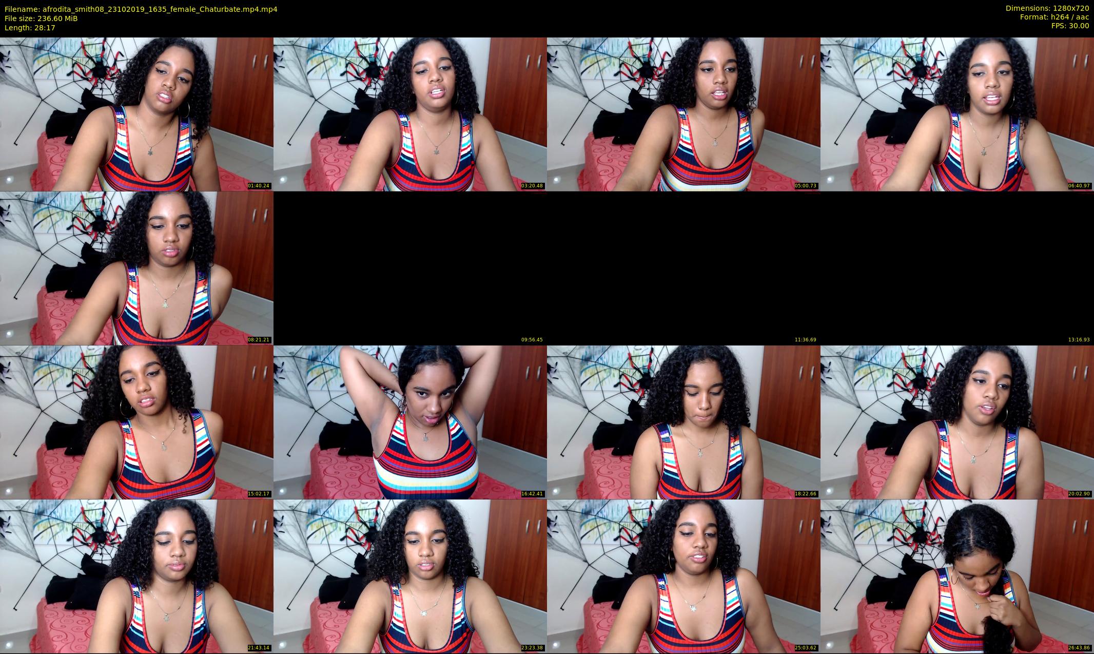 afrodita_smith08 — 29 minute Chaturbate female cam show recording, 720p, Oct 23, 2019