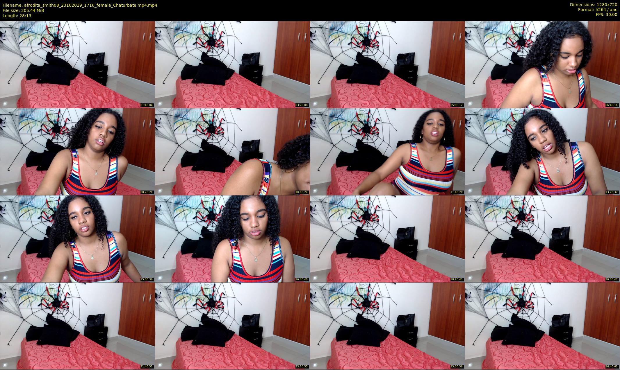afrodita_smith08 — 29 minute Chaturbate female cam show recording, 720p, Oct 23, 2019