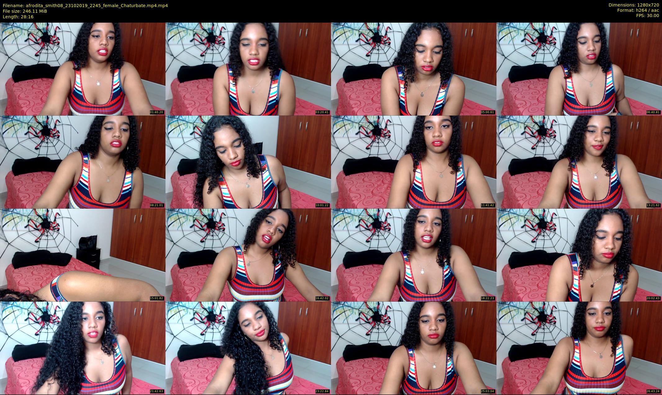 afrodita_smith08 — 29 minute Chaturbate female cam show recording, 720p, Oct 23, 2019