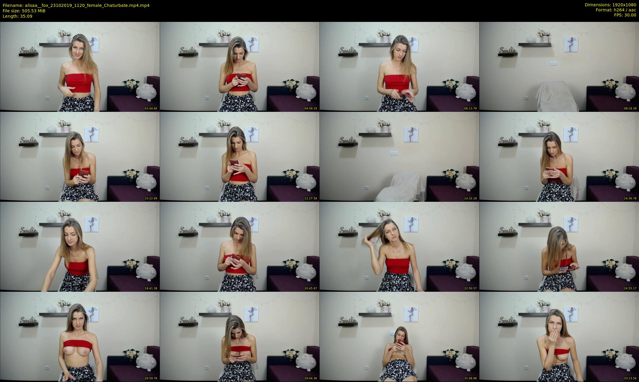 alisaa__fox — 36 minute Chaturbate female cam show recording, 1080p, Oct 23, 2019