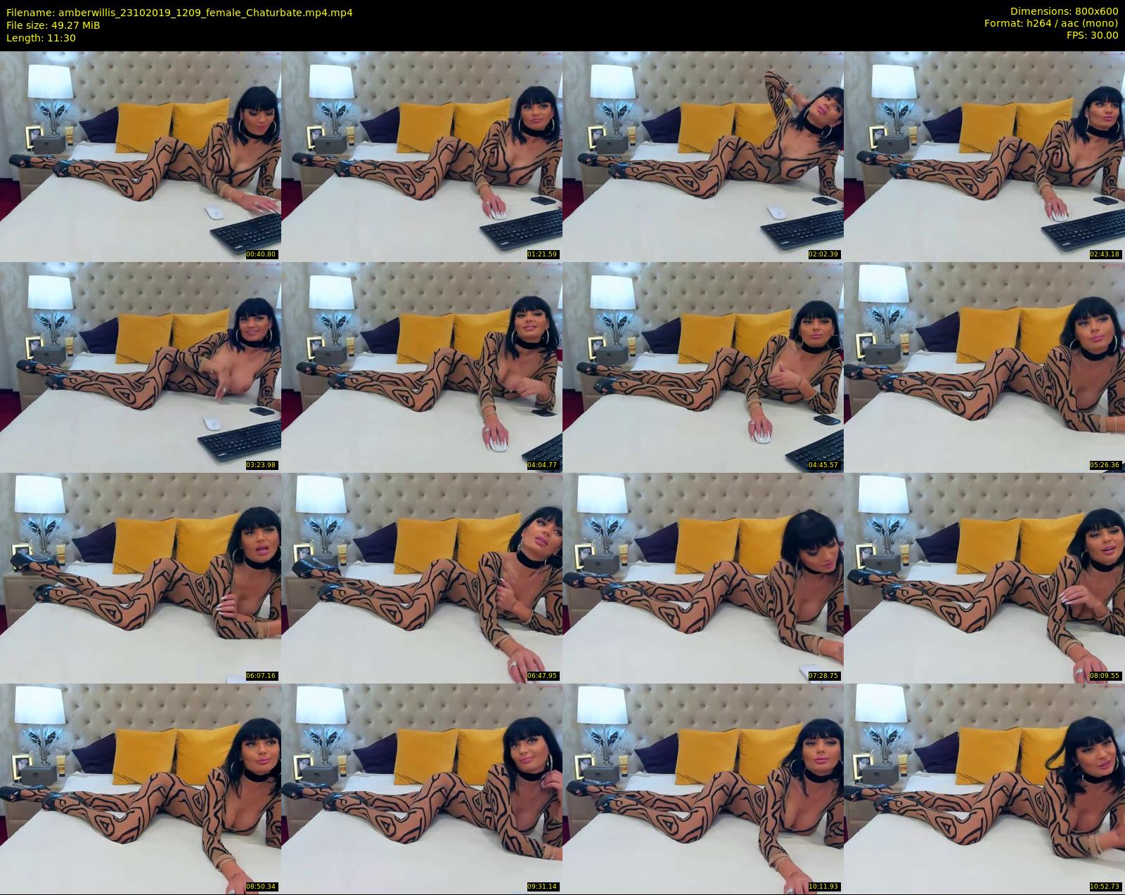 amberwillis — 12 minute Chaturbate female cam show recording, 480p, Oct 23, 2019